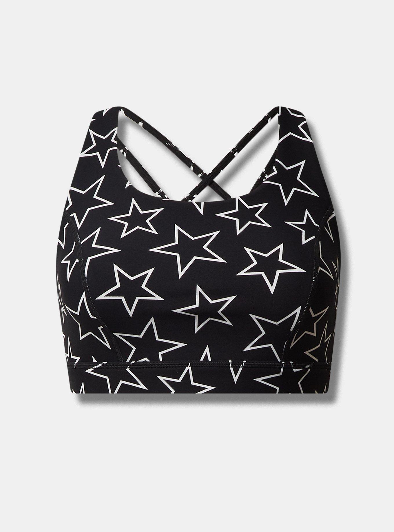 Plus Size - Low-Impact Wireless Lattice Back Active Sports Bra