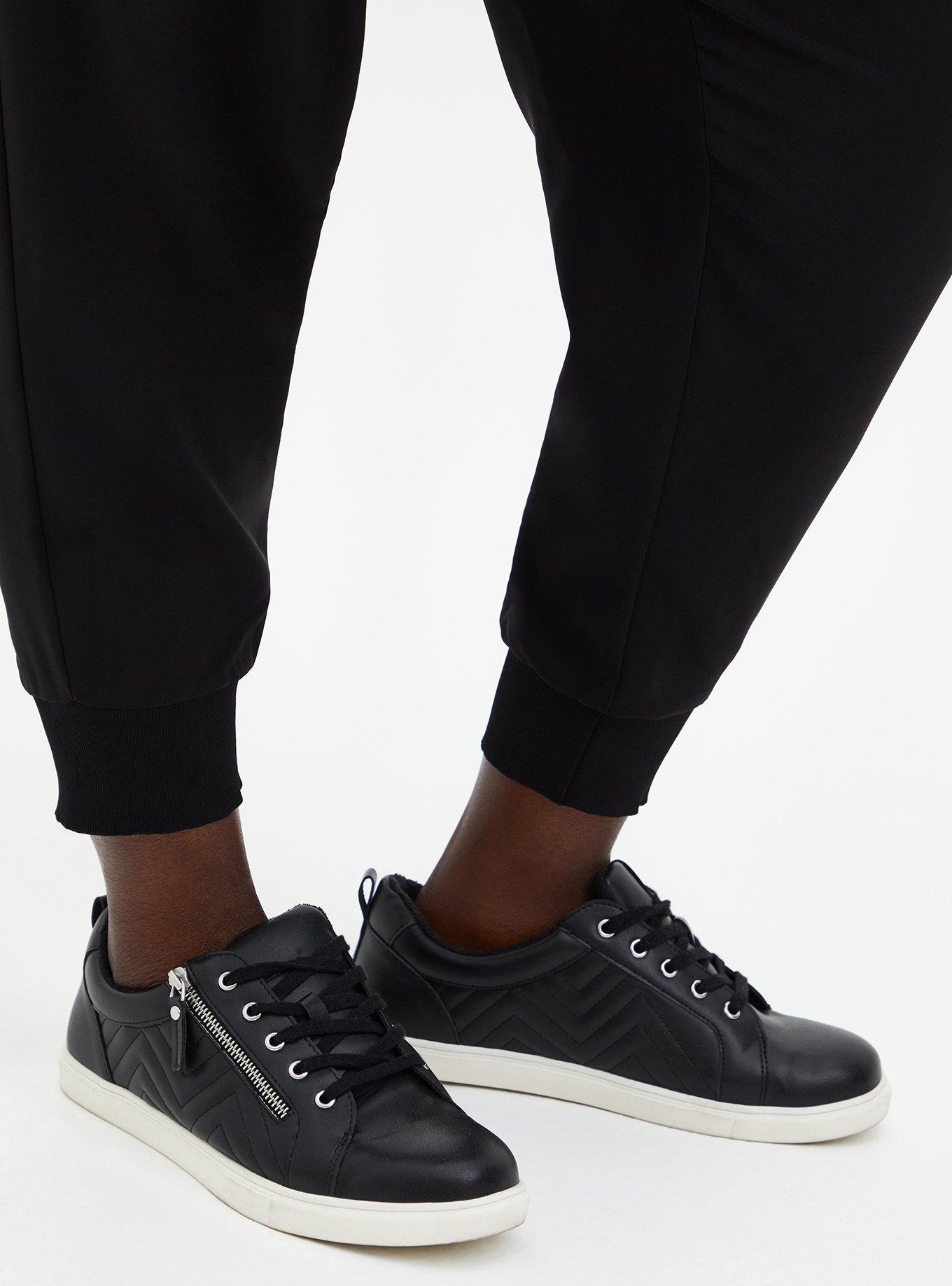 Plus Size Relaxed Fit Jogger Stretch Twill Mid-Rise Pant, DEEP BLACK, alternate