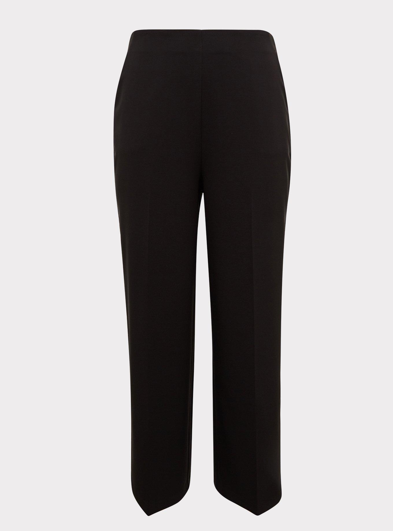 Plus Size - Black Skinny Crop Tuxedo Pant - Torrid