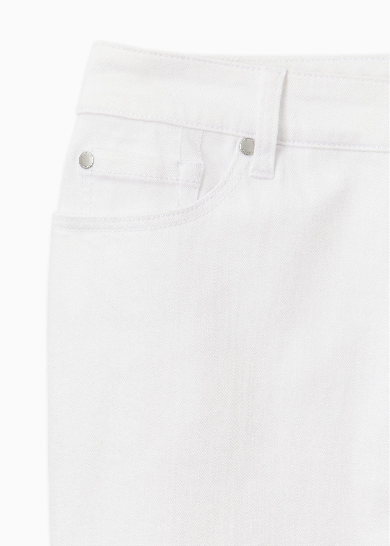 Denim Mini Skirt - White 
