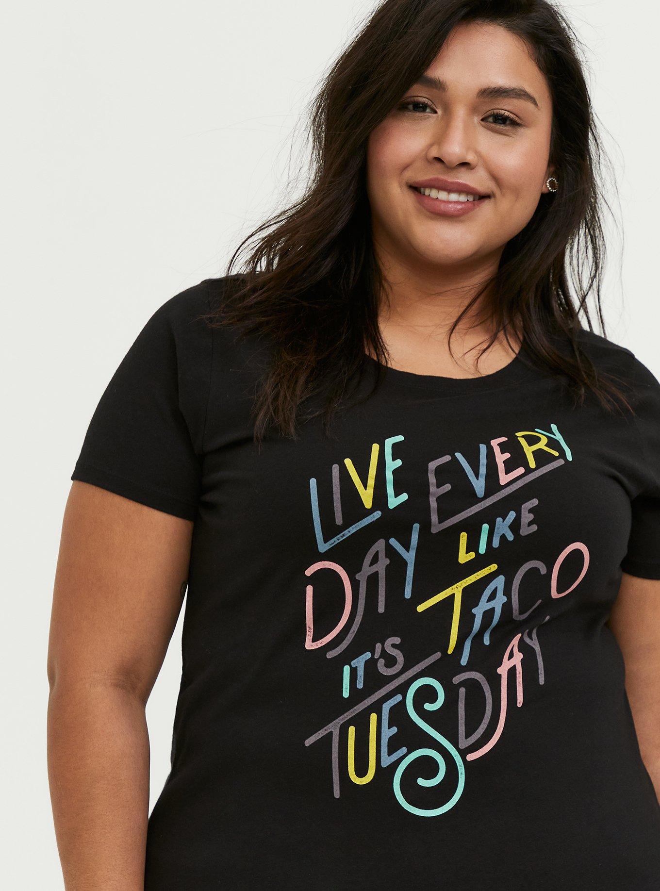 TORRID : Stranger Things Black Crew Fitted Tee