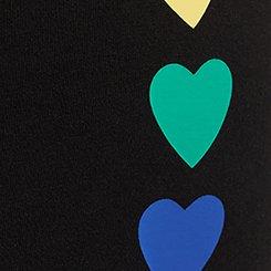 Plus Size 5'' Bike Short, OMBRE HEARTS, swatch