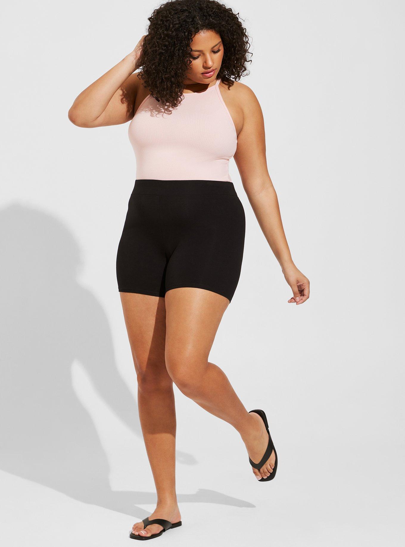 Plus Size - Bike Short Catsuit - Black - Torrid