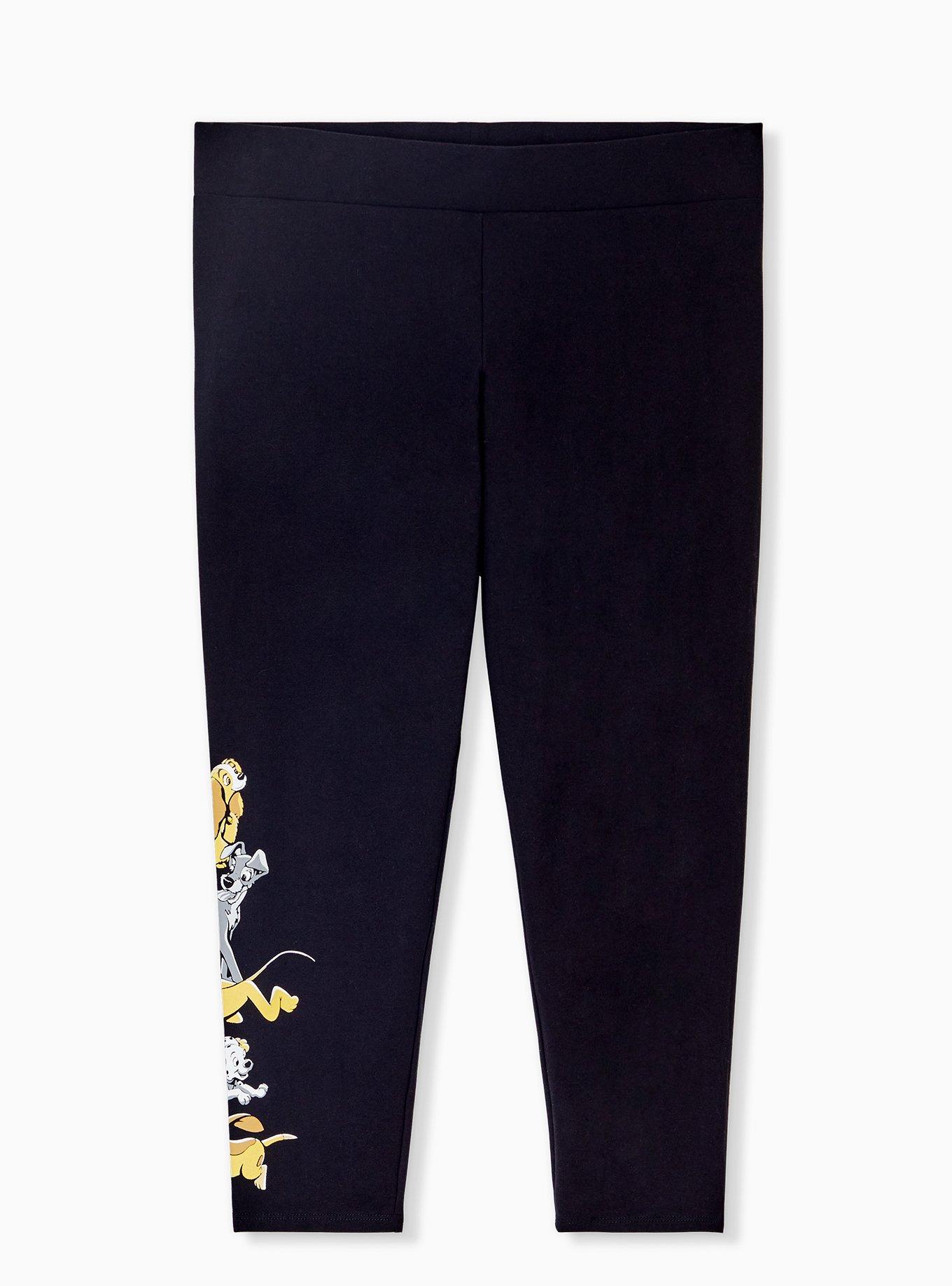 Disney Animals Dogs Black Crop Legging, DEEP BLACK, alternate