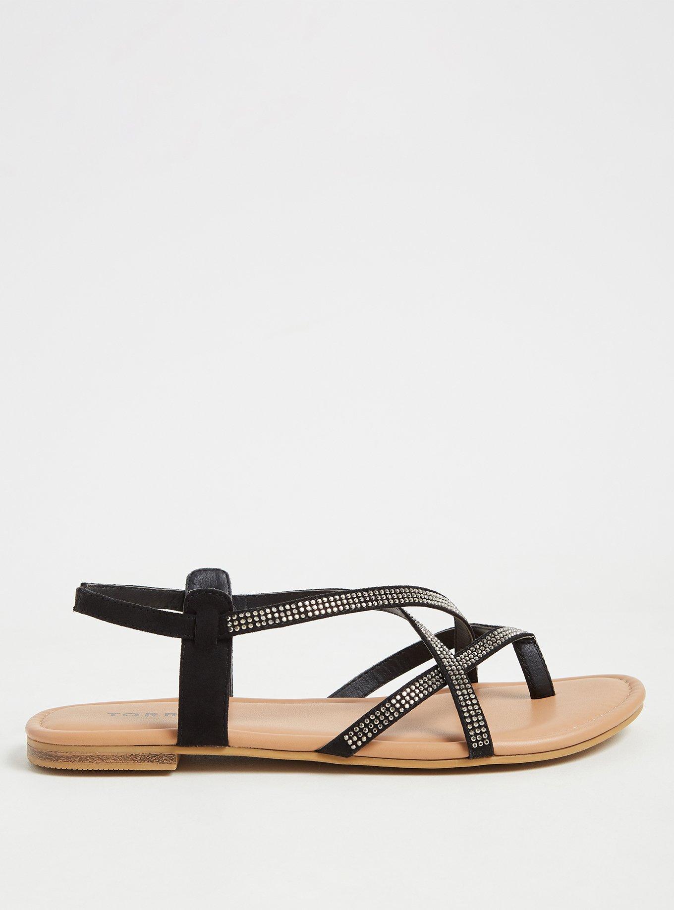 Studded Slingback Sandal (WW), BLACK, alternate