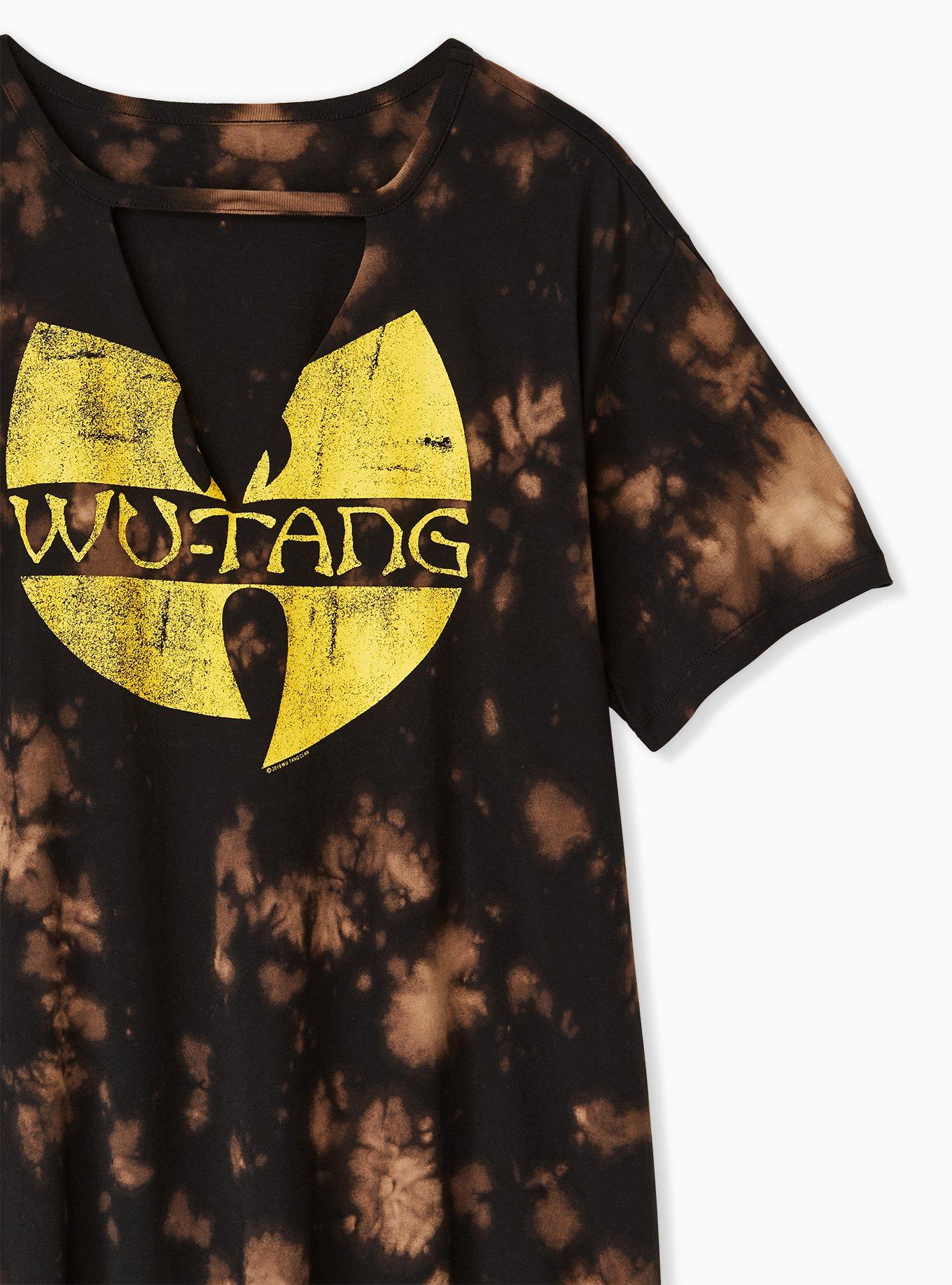 Wu-Tang Black Acid Wash Crew Tee, DEEP BLACK, alternate