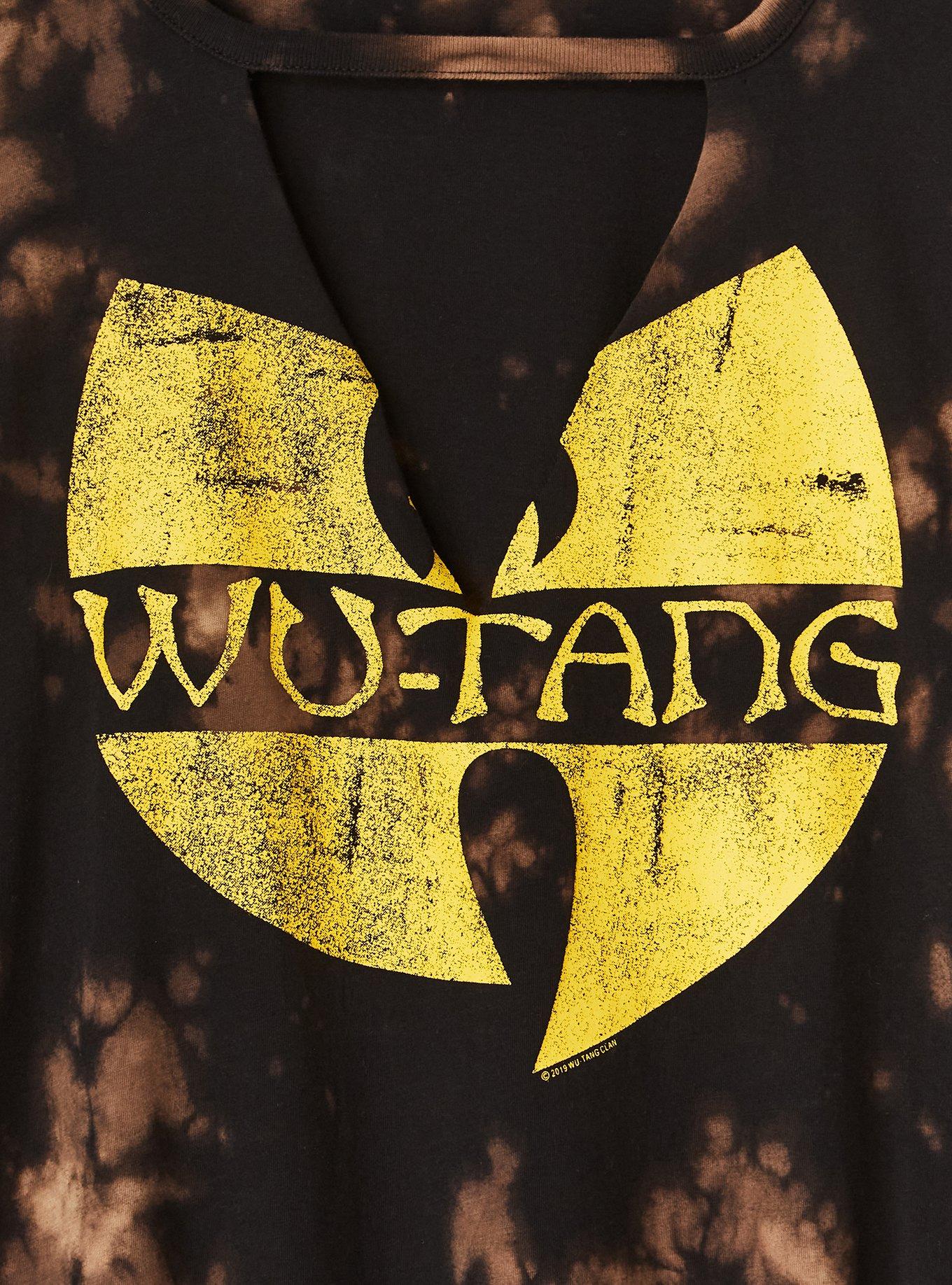 Wu-Tang Black Acid Wash Crew Tee, DEEP BLACK, alternate
