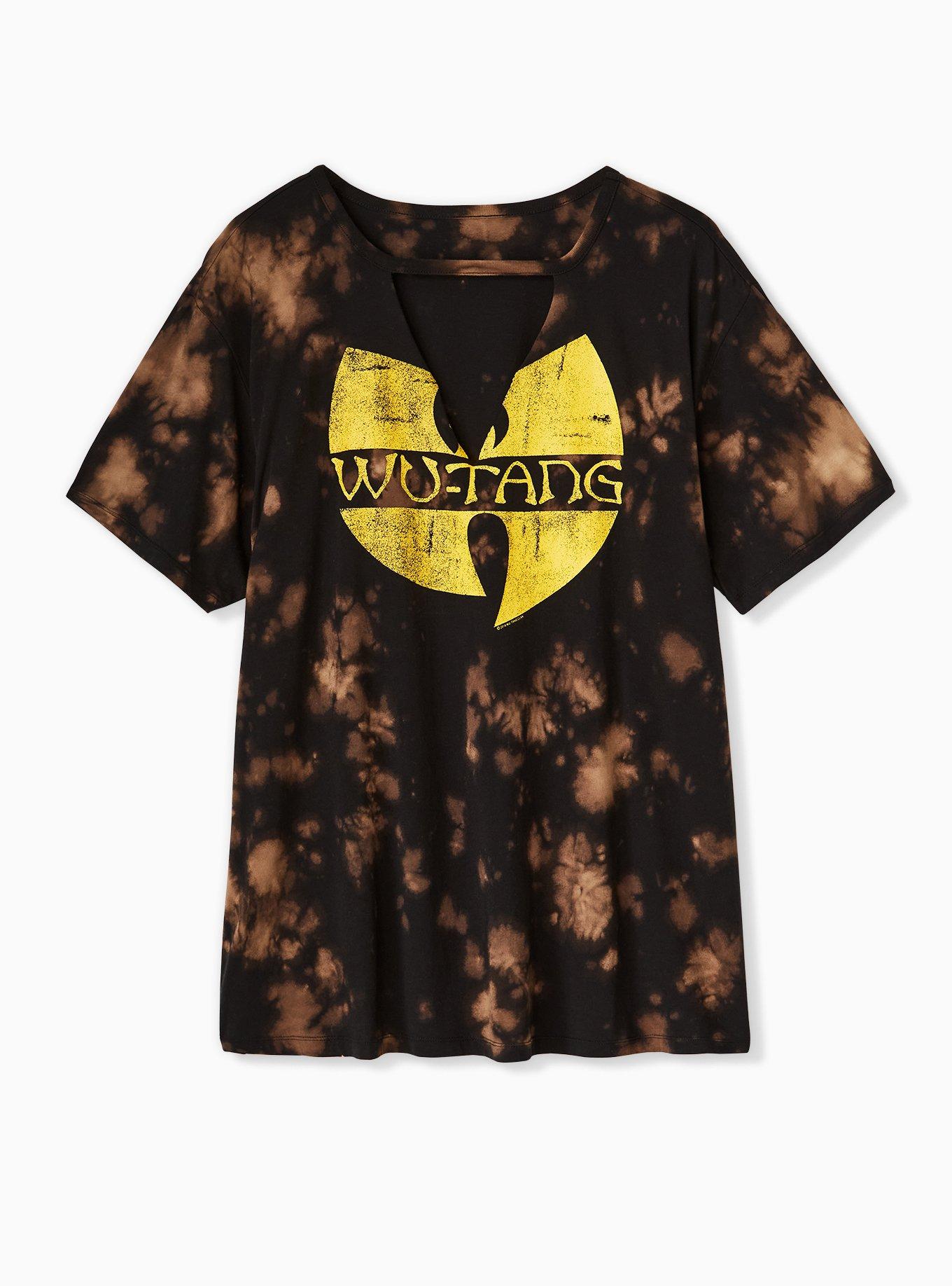 Plus Size - Wu-Tang Black Acid Wash Crew Tee - Torrid