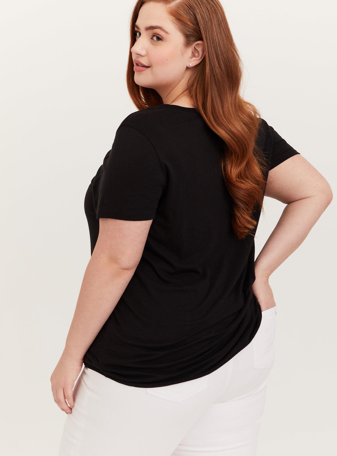 Plus Size - Janet Jackson Black Crew Tee - Torrid