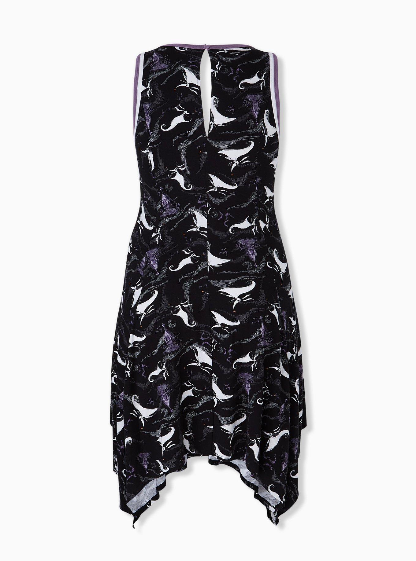 Disney Animals The Nightmare Before Christmas Zero Black Trapeze Dress, BLACK, alternate