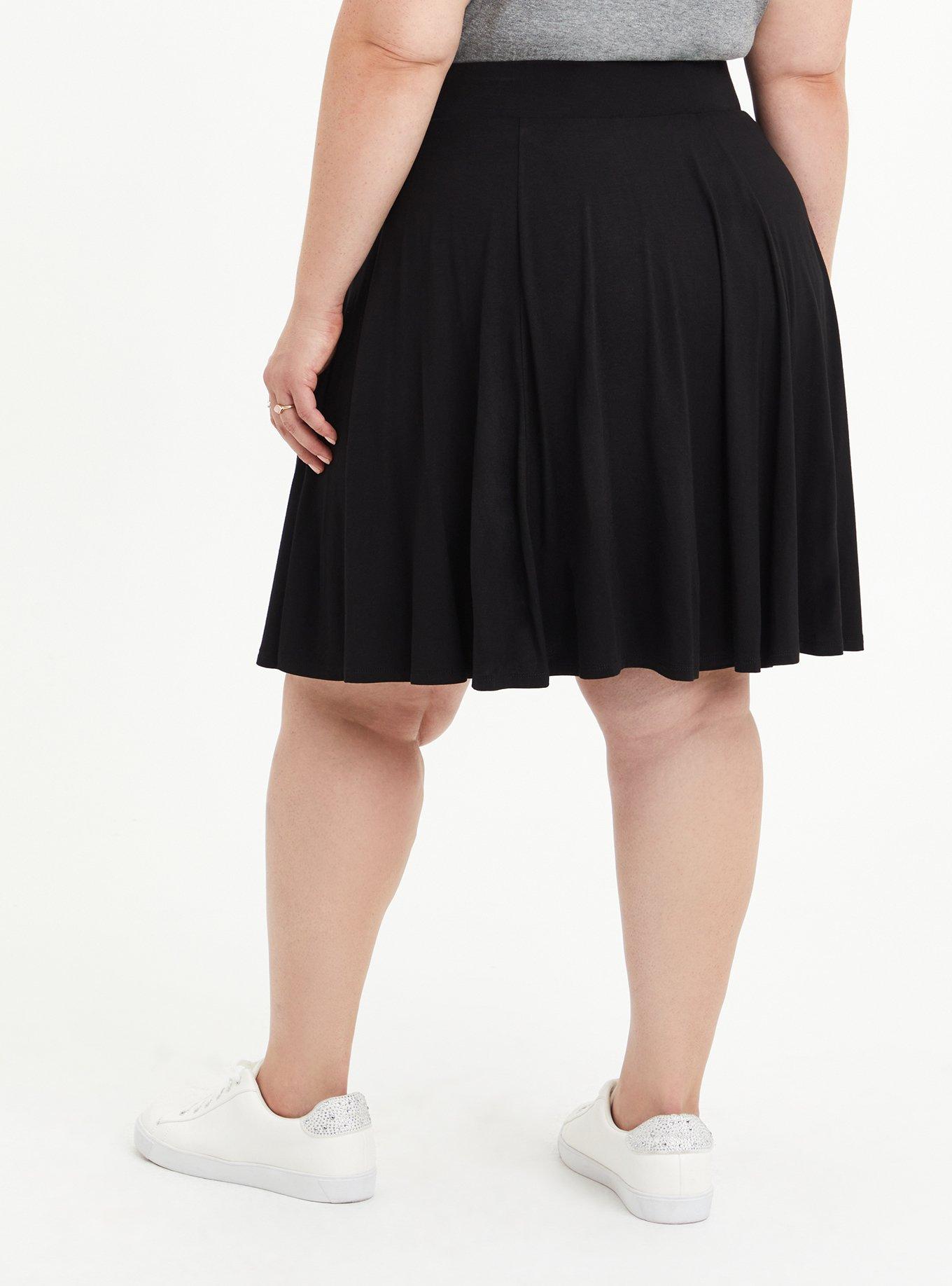 Super Soft Black Skort, DEEP BLACK, alternate