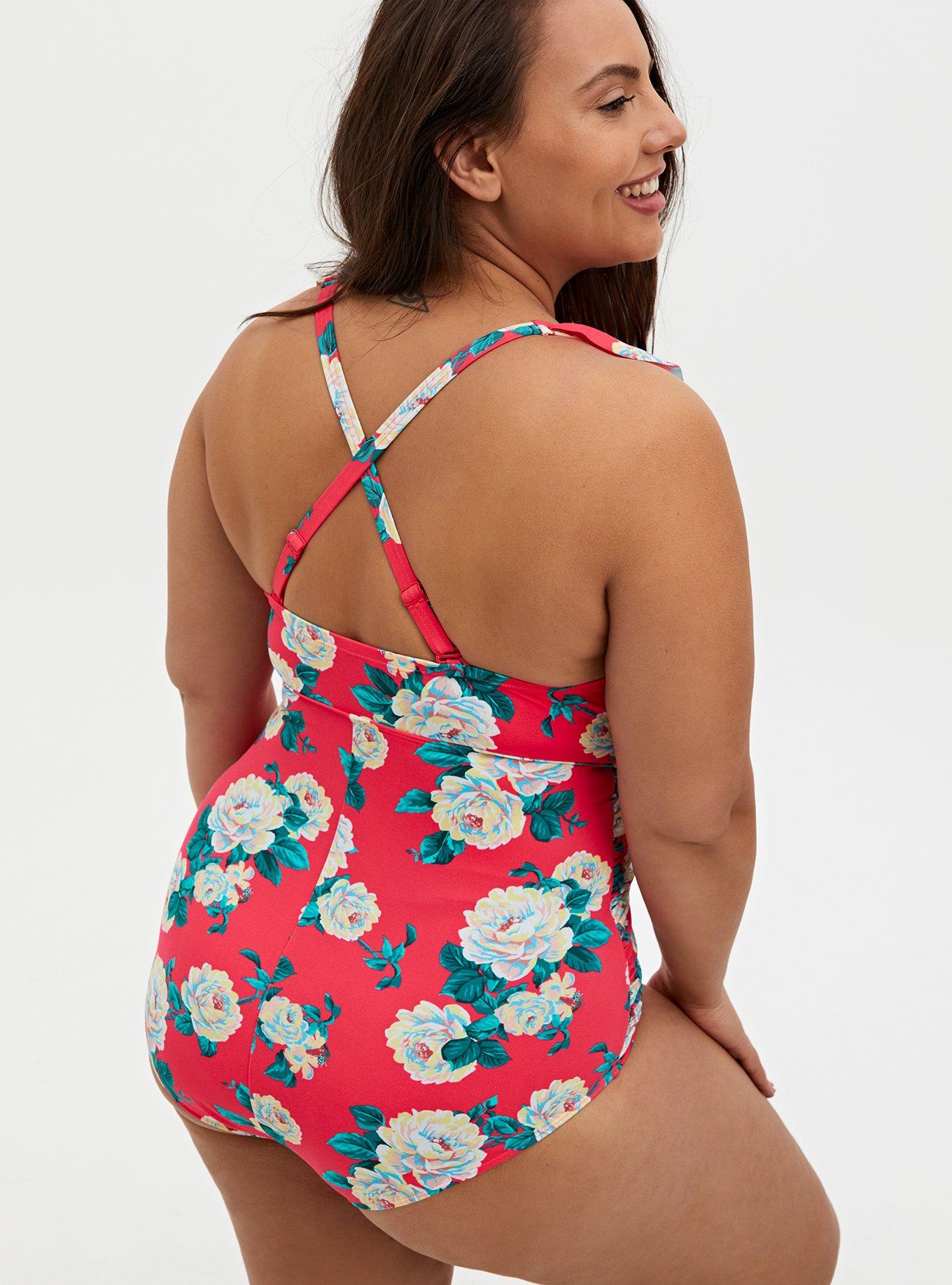 Plus Size - Underwire Swim One Piece - Floral - Torrid