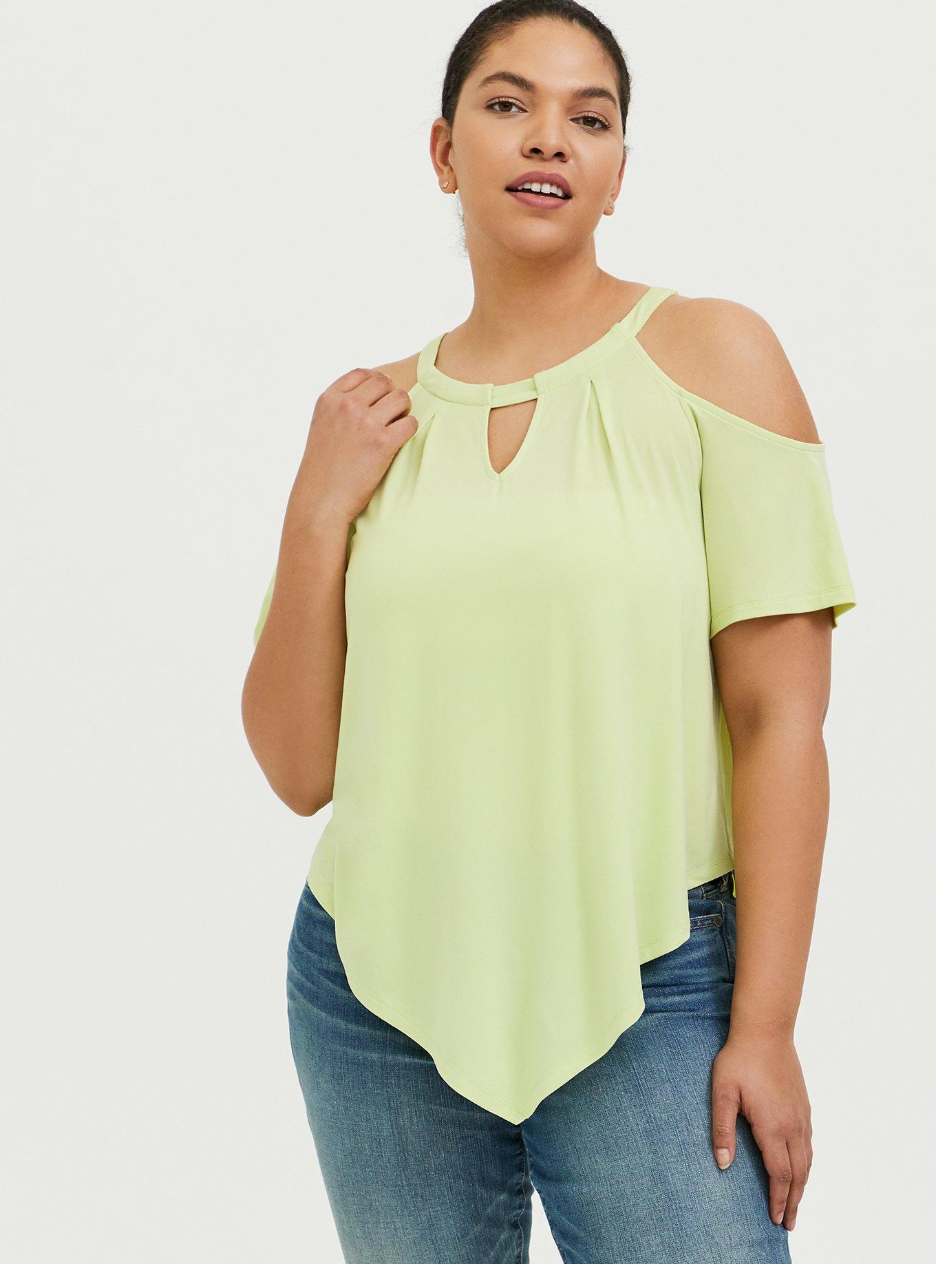 Cold shoulder best sale handkerchief top