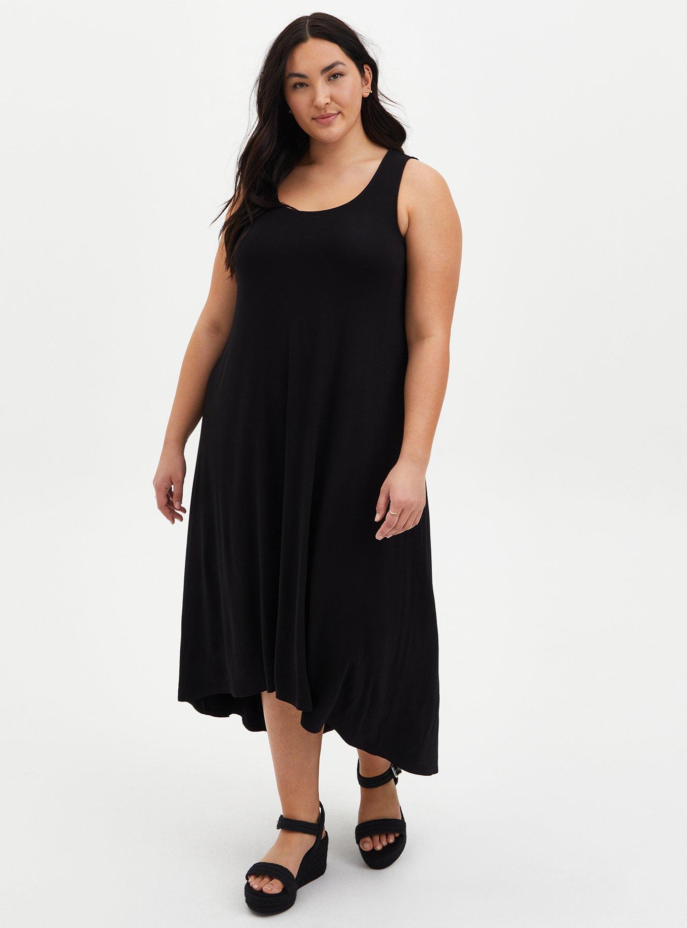 Torrid long black outlet dress