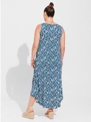 Maxi Super Soft Hi-Low Dress, STRIPE - BLUE, alternate