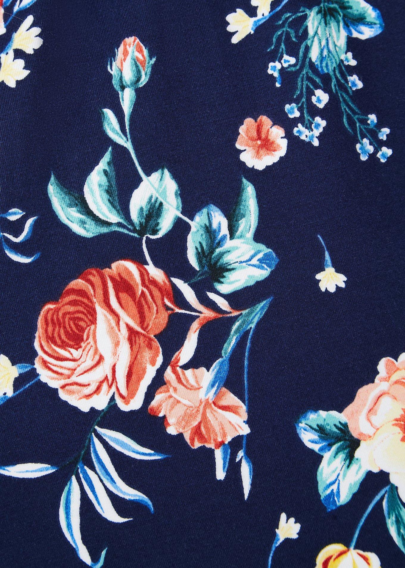 Plus Size Mini Super Soft Strapless Skater Dress, FLORAL NAVY, alternate