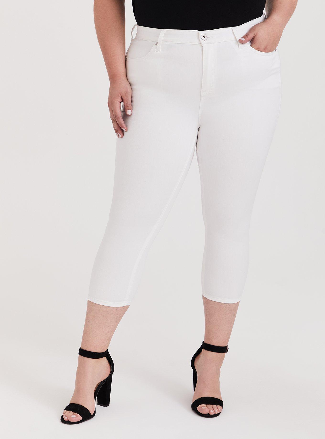 Crop Sky High Skinny Jean - Super Soft White, OPTIC WHITE, hi-res