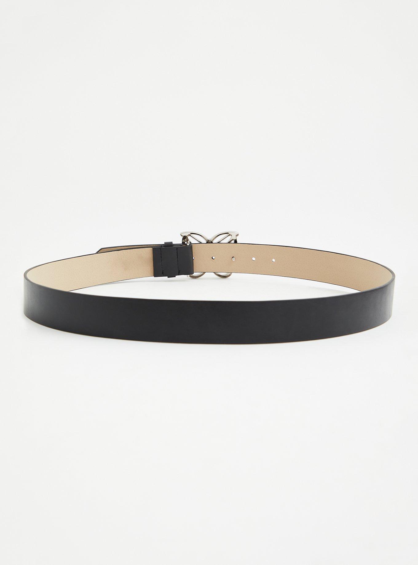 Plus Size Butterfly Buckle Belt, SILVER, alternate