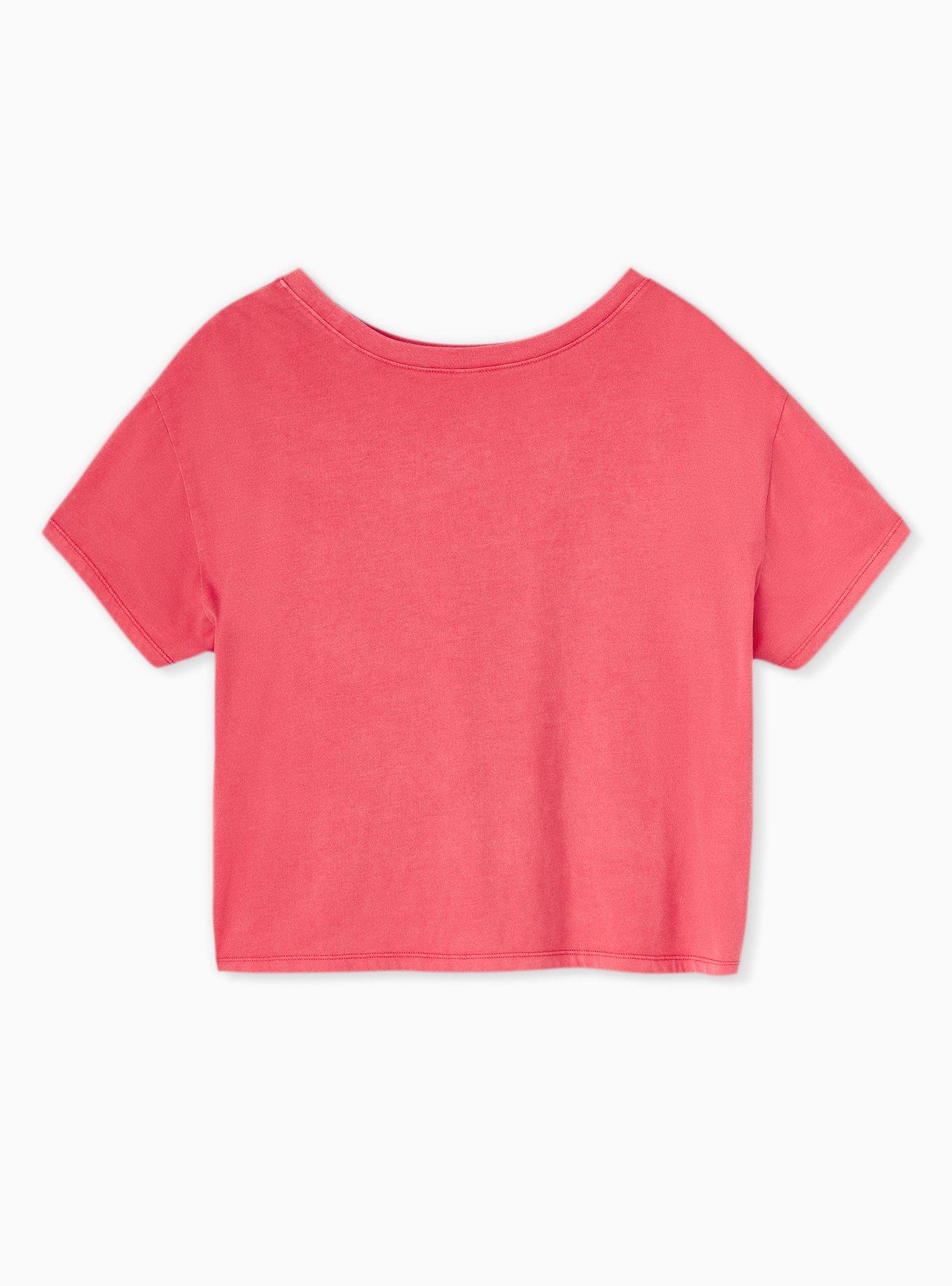 Los Angeles Heartbreakers Red Crop Crew Tee, JESTER RED, alternate