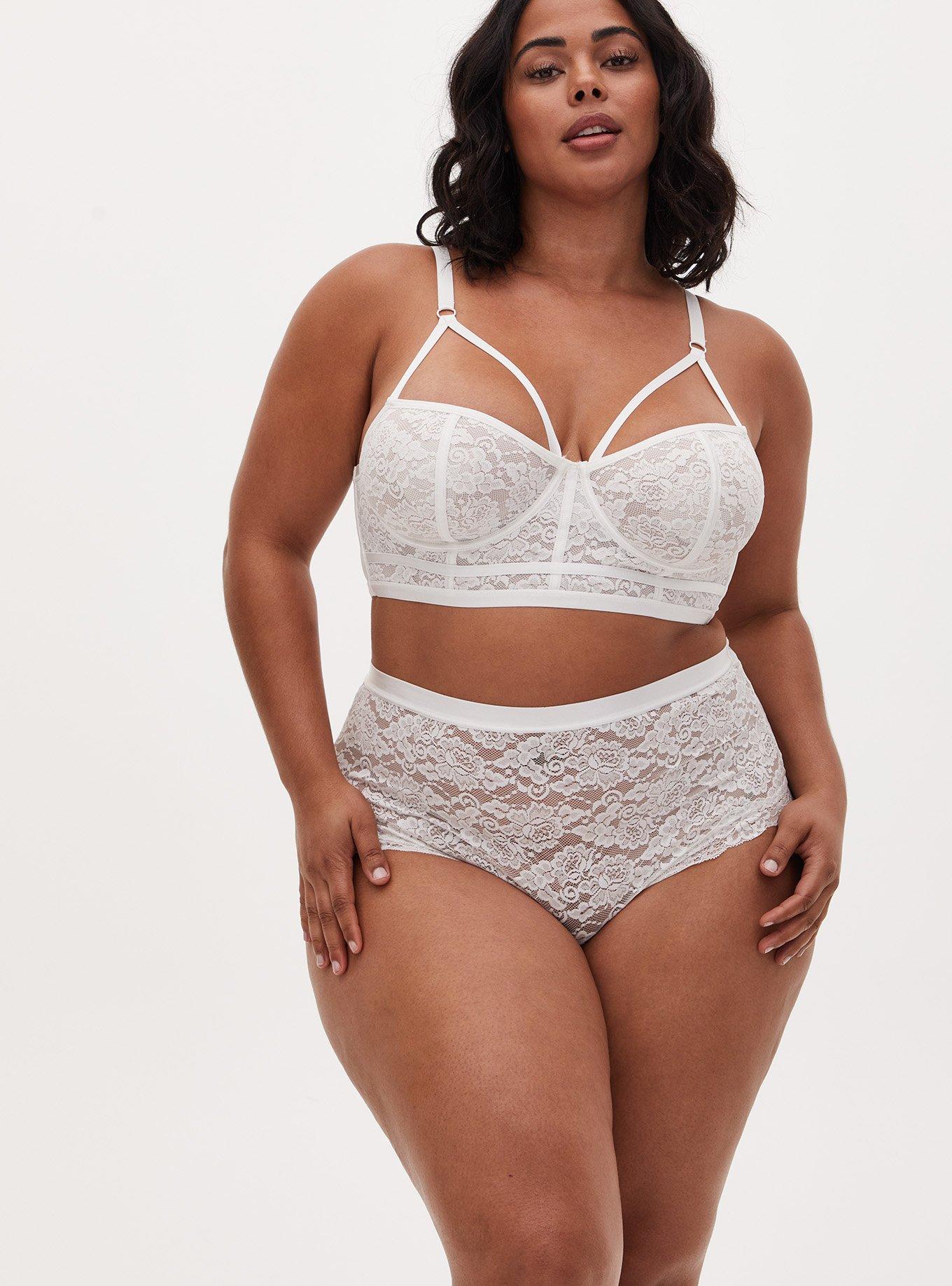 Plus Size - Simply Lace High-Rise Cheeky Panty - Torrid