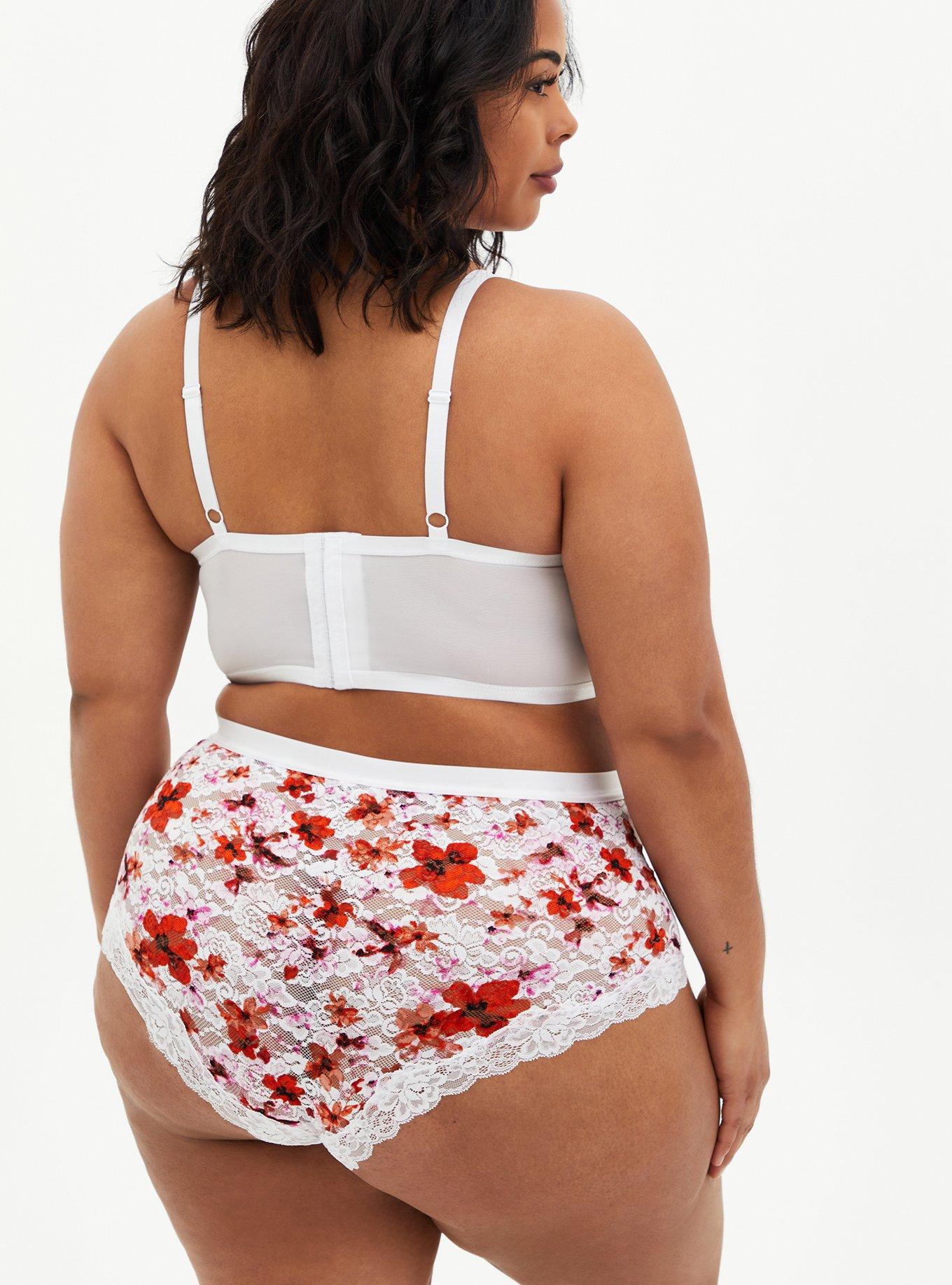 Plus Size - Simply Lace High-Rise Cheeky Panty - Torrid