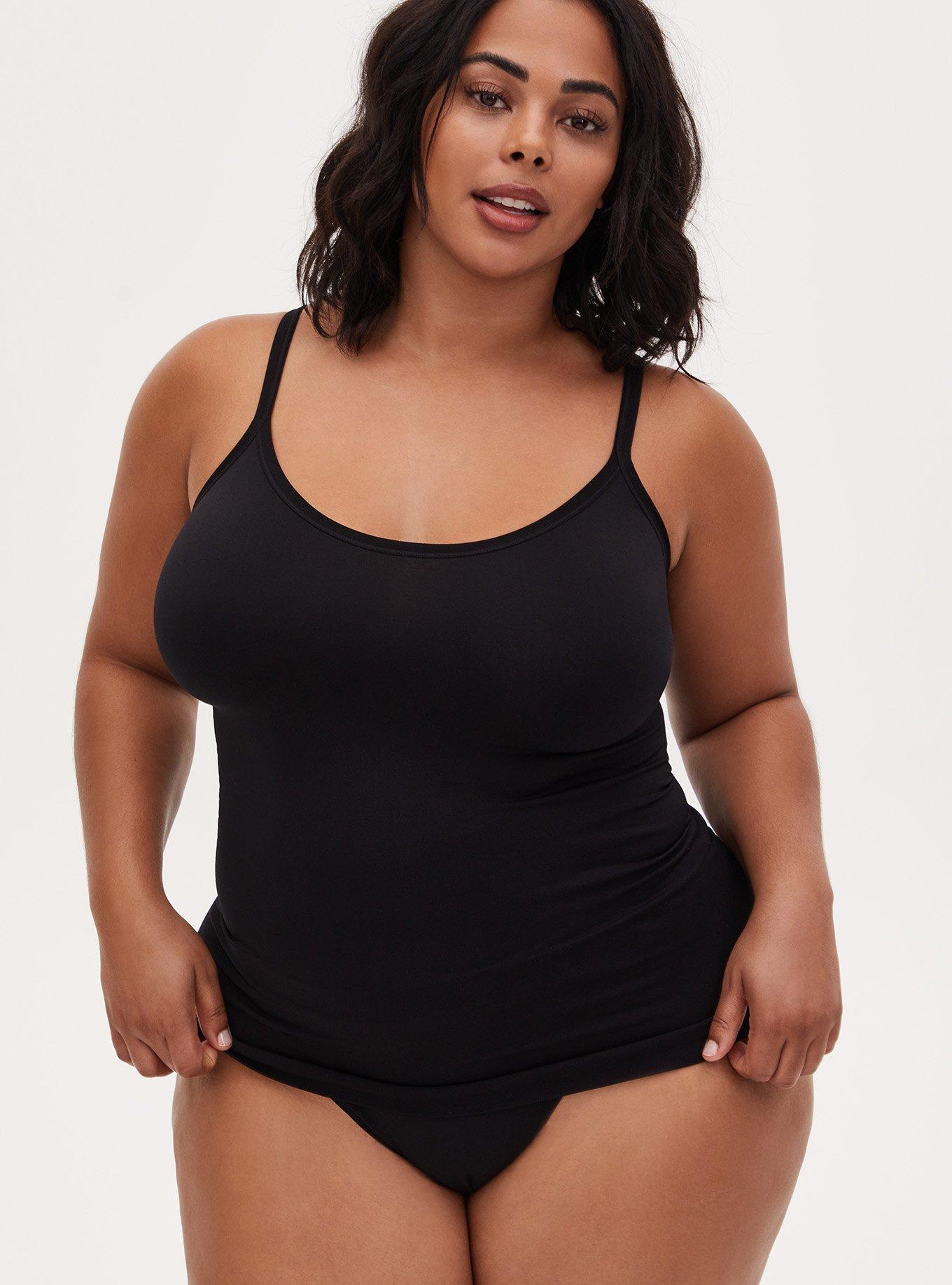 ASSETS by SPANX Women's Plus Size Smoothing Tank Top - Black 1X