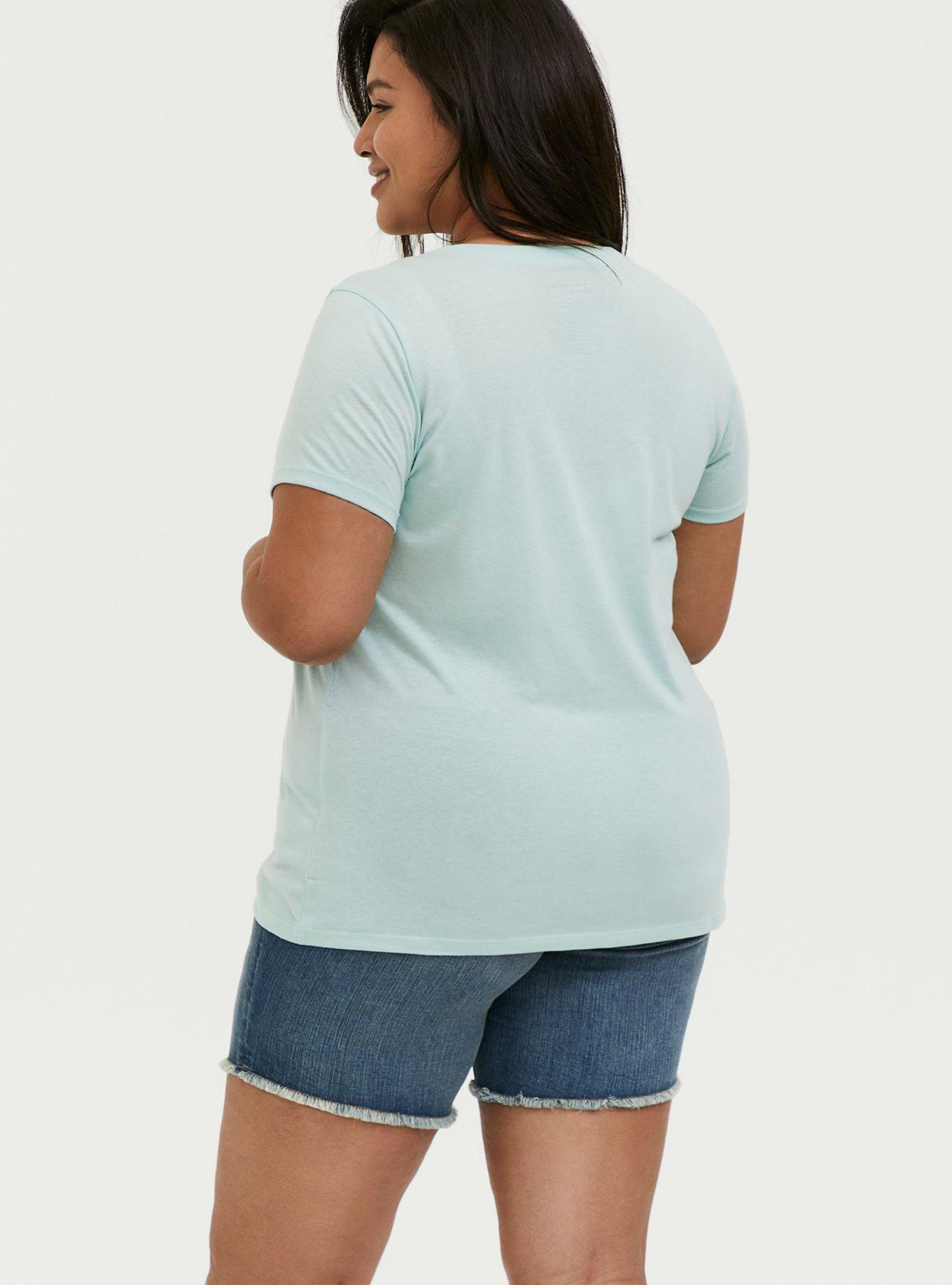 Plus Size Peanuts Charlie Brown & Friends Mint Blue Tee, HARBOR GREY, alternate