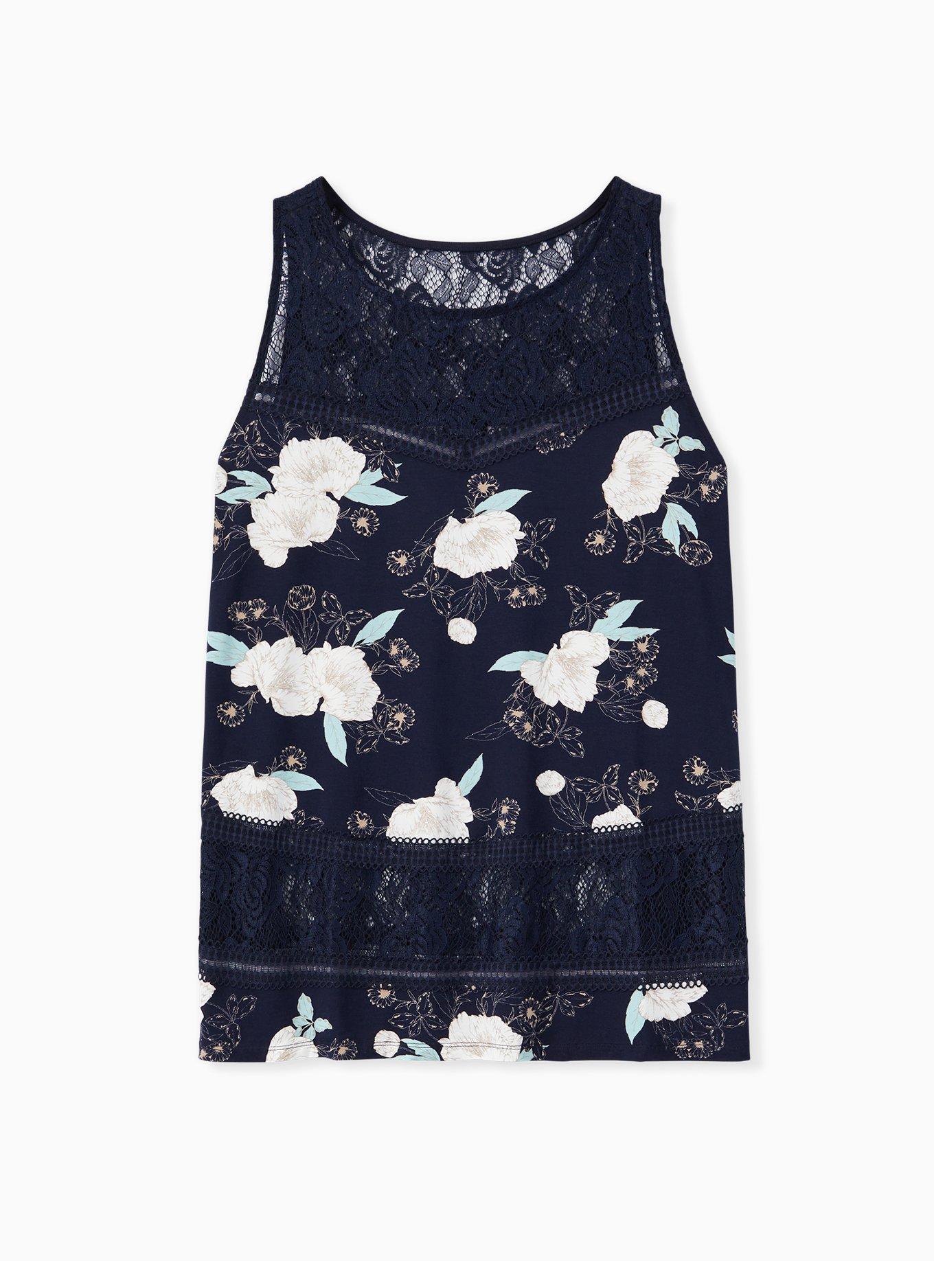 The Lace Inset Tank in 3 Colors