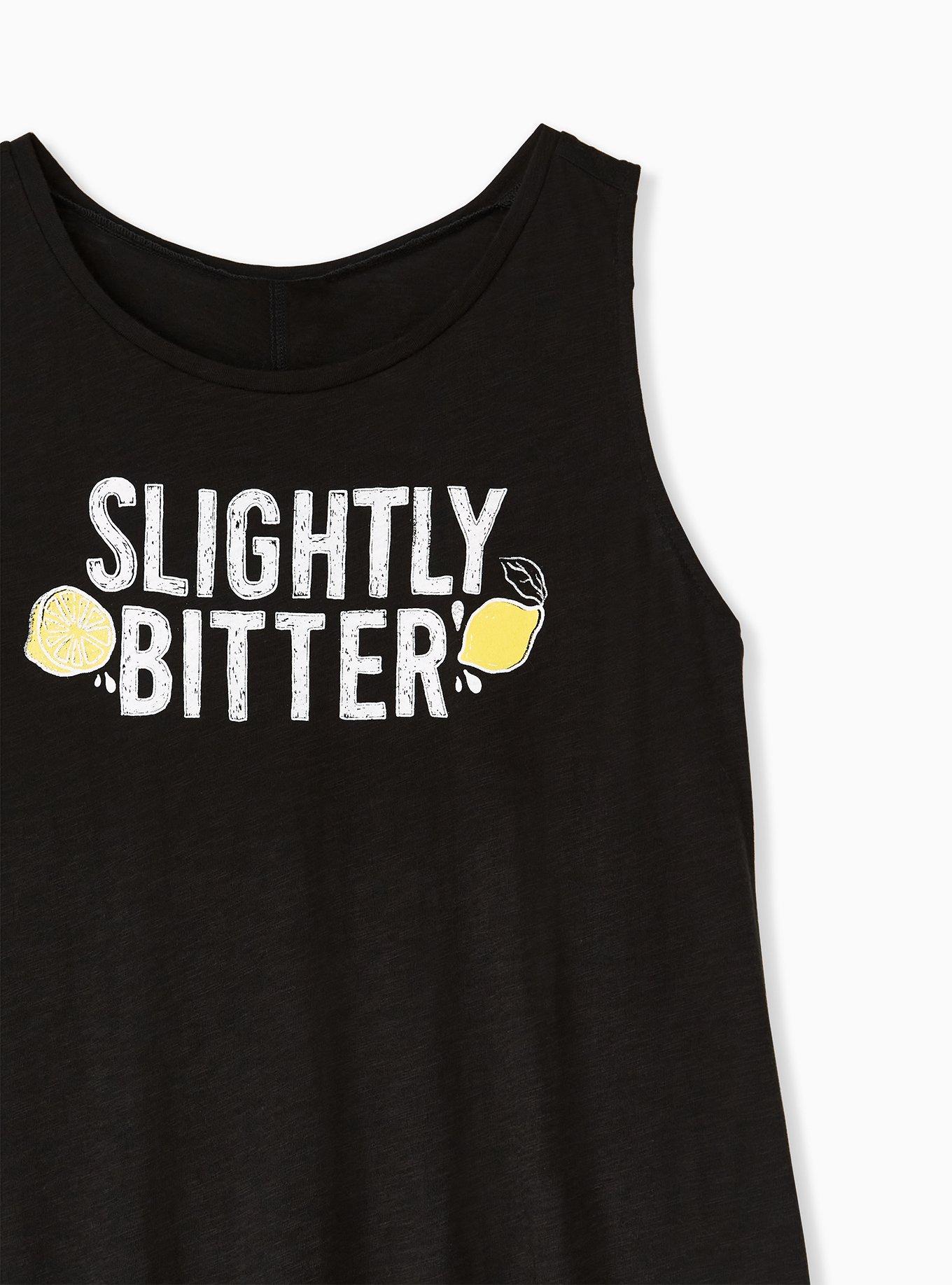 Plus Size Slightly Bitter Black Hertiage Slub Classic Fit Tank, DEEP BLACK, alternate