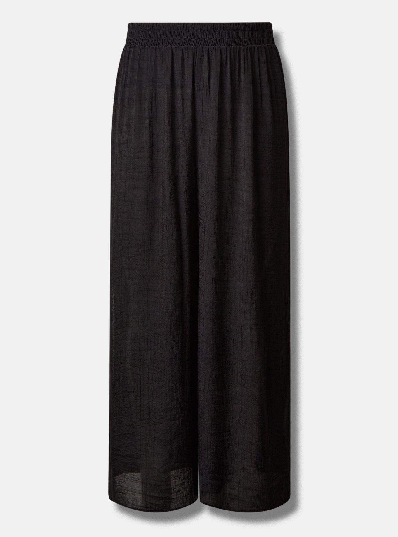 Plus Size Crepe Side Slit Beach Pant Torrid