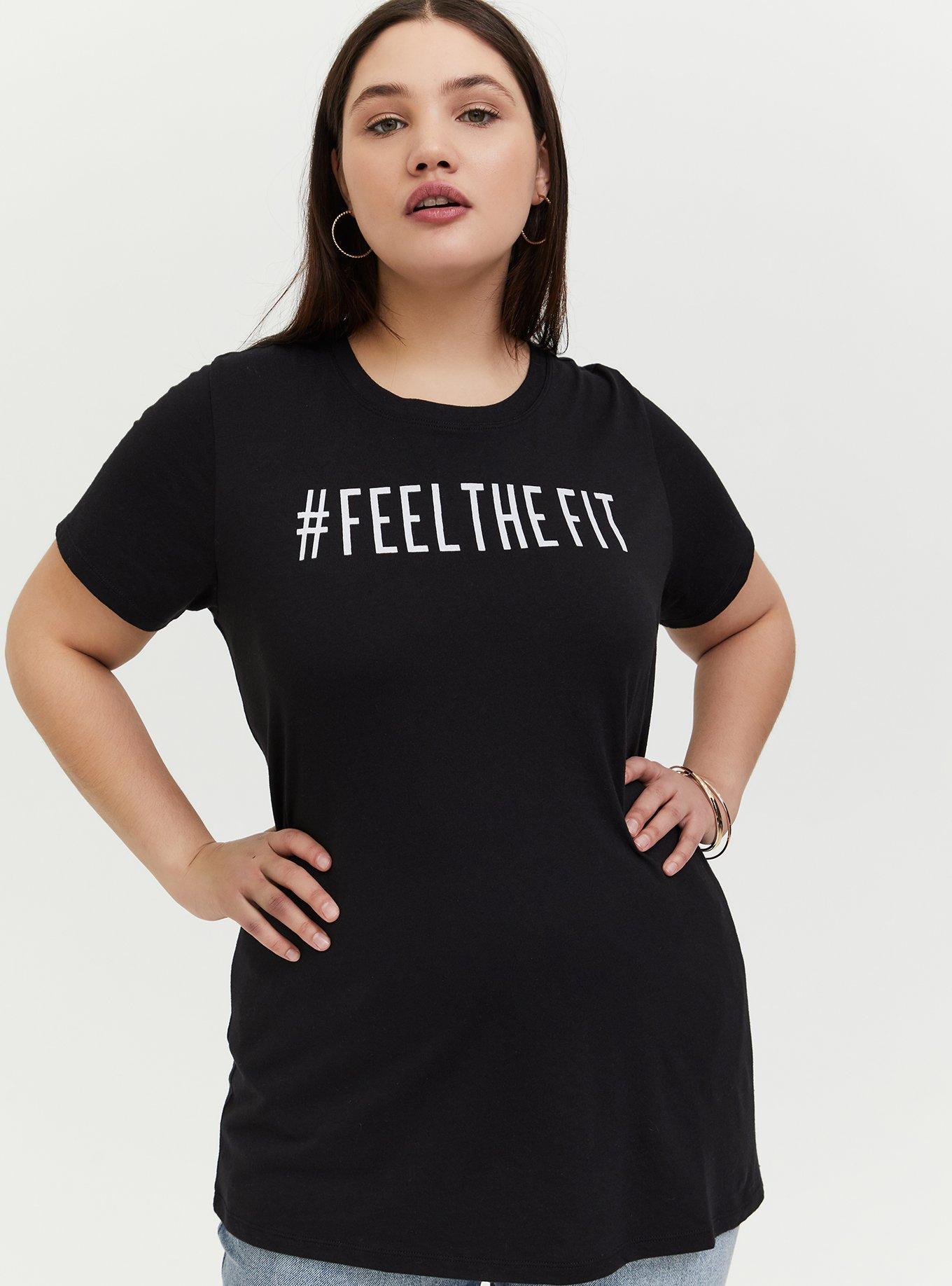 TORRID : Stranger Things Black Crew Fitted Tee