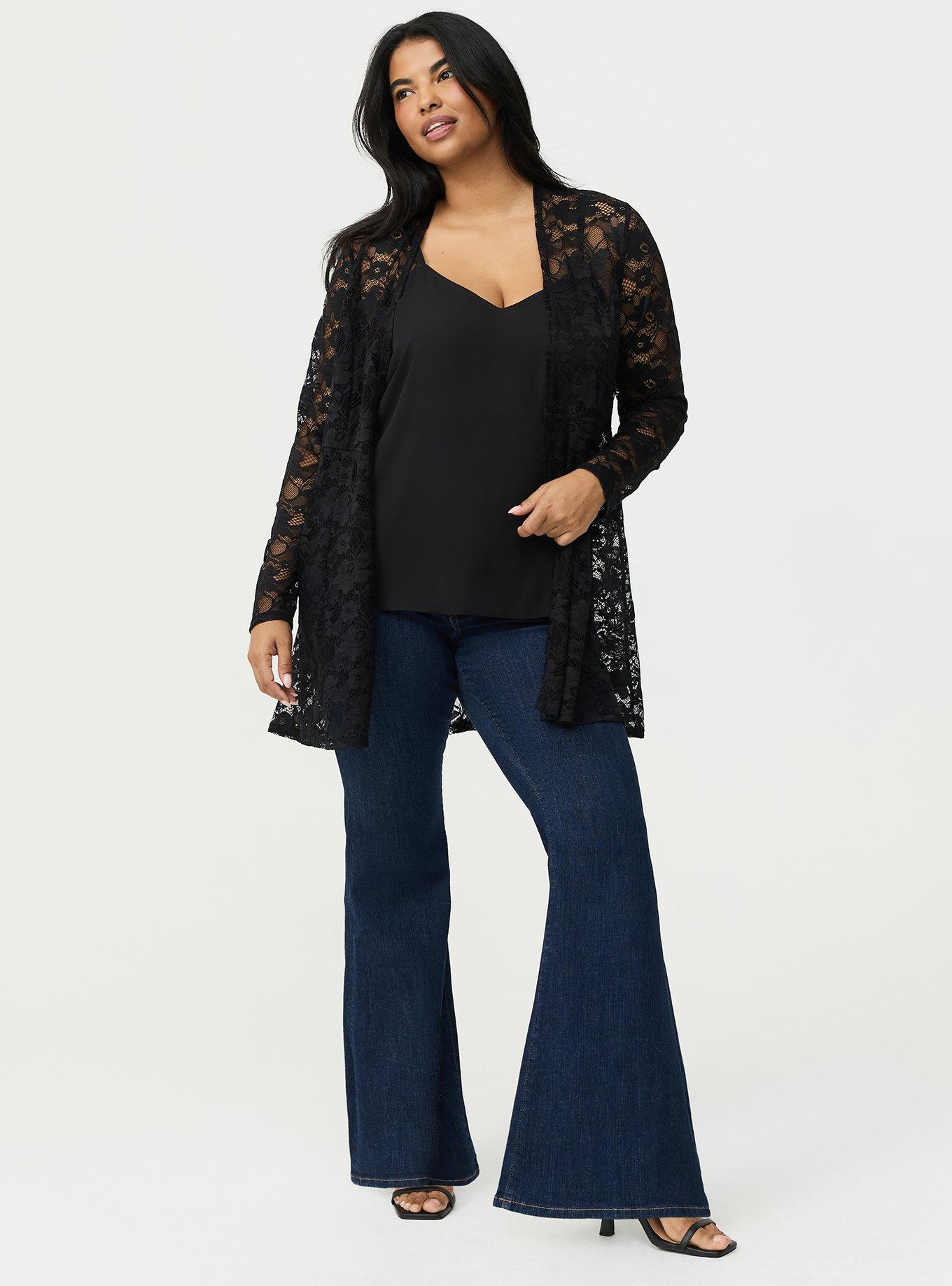 Fit & Flare Lace Kimono