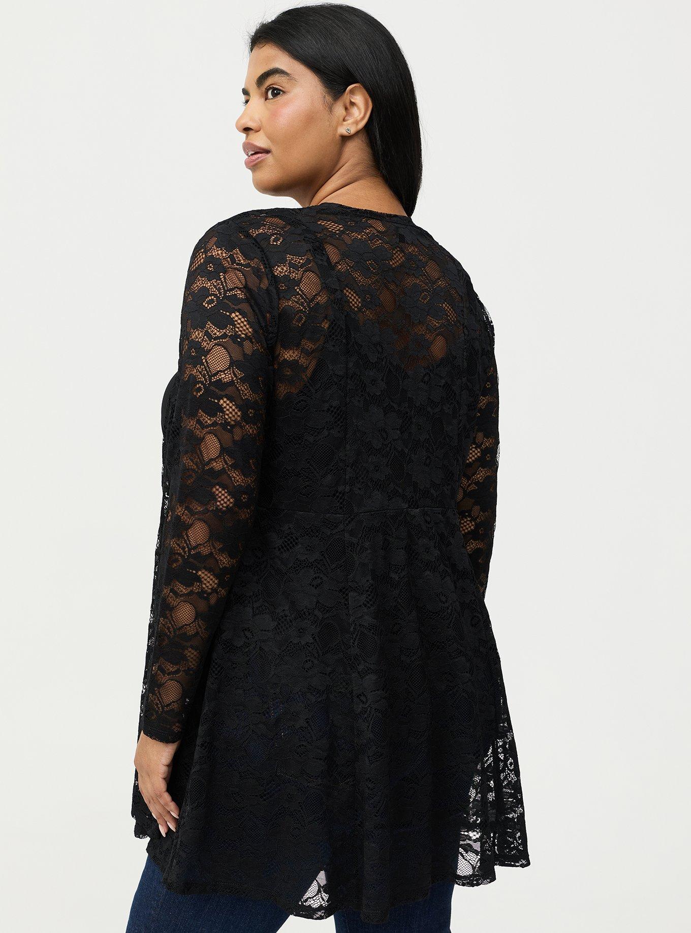 Fit & Flare Lace Kimono