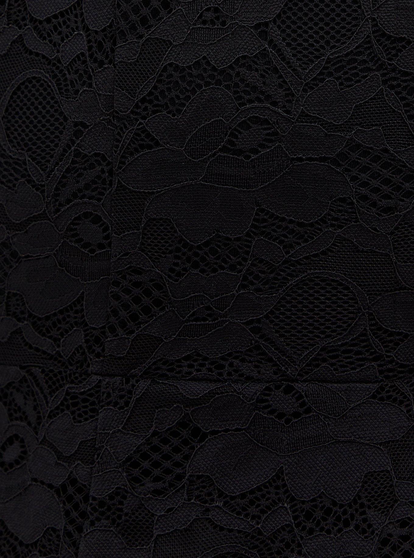 Plus Size - Black Lace Fit & Flare Kimono - Torrid