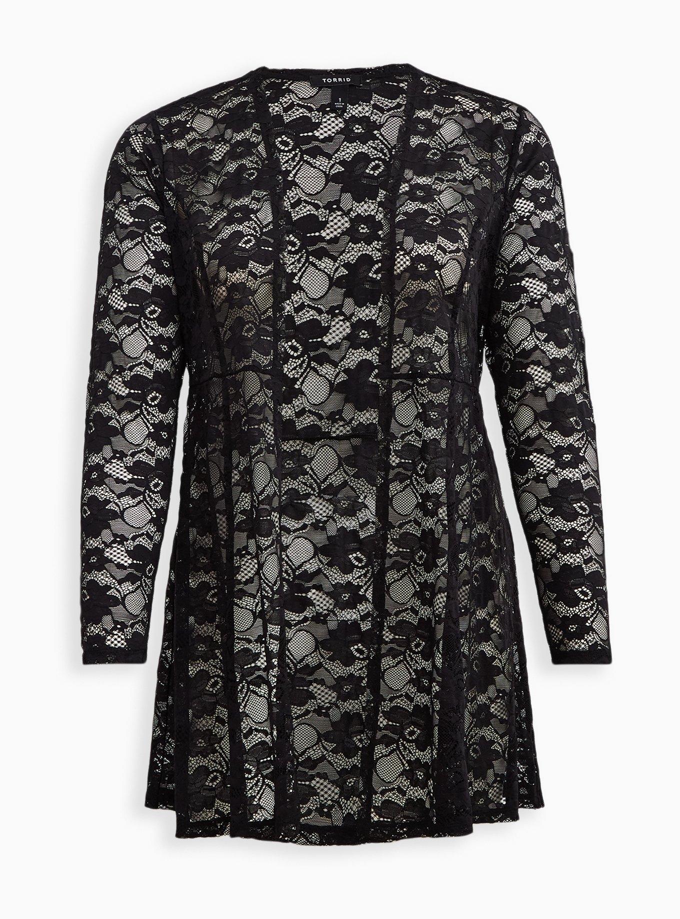 Fit & Flare Lace Kimono