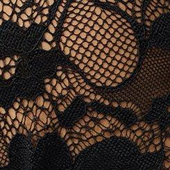 Fit & Flare Lace Kimono, DEEP BLACK, swatch