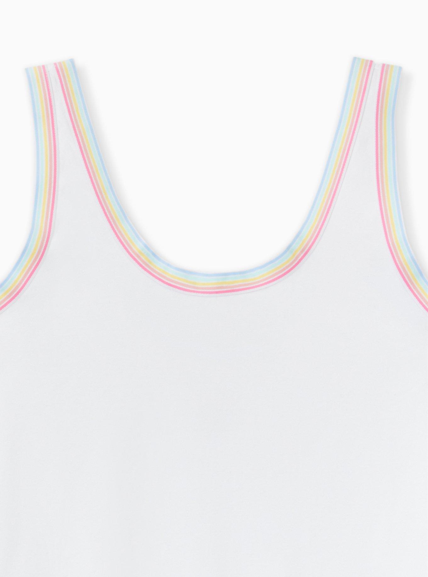 Plus Size Foxy Scoop Neck Ribbed Ringer Bodysuit, BRIGHT WHITE, alternate