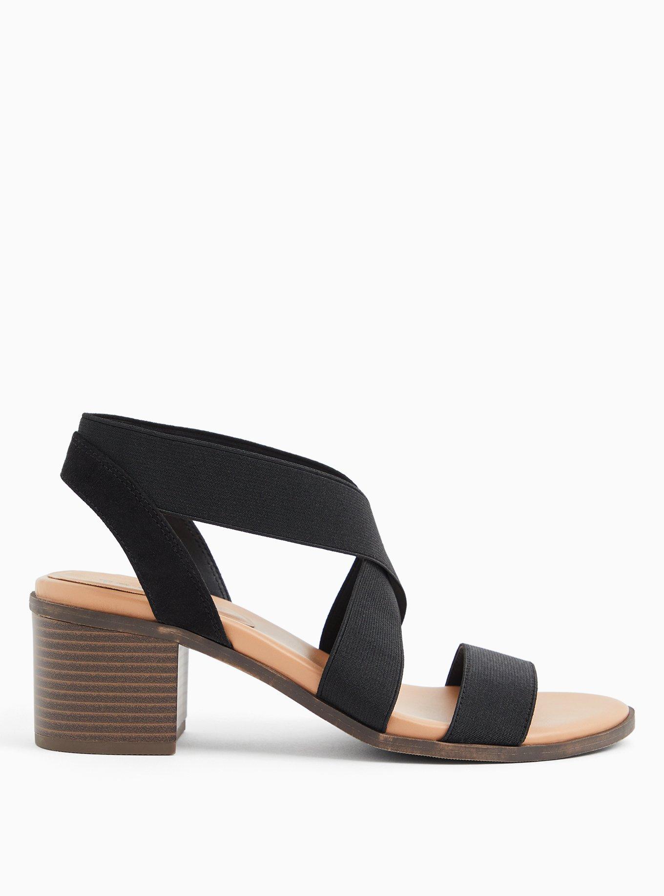 Block Heels Black Ladies Heel Sandal, Size: 36-41 at Rs 580/pair