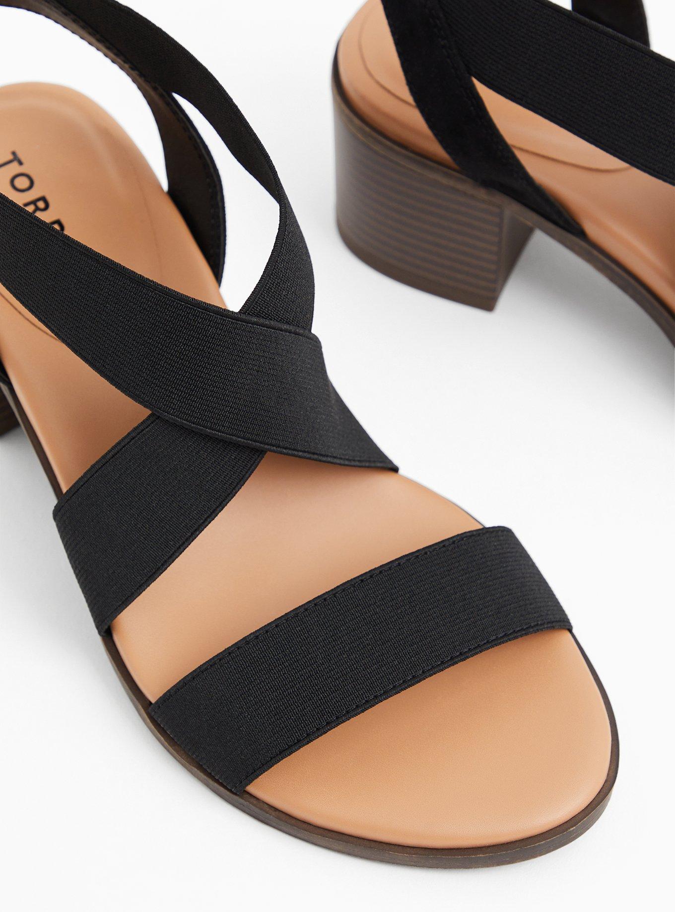 Elastic strap online sandals