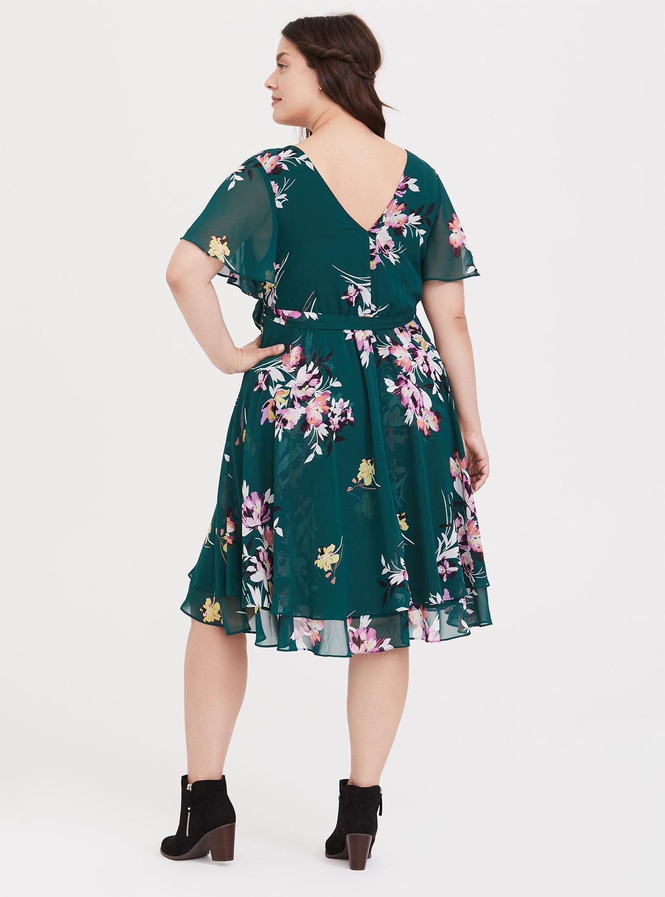 Torrid black wrap sales dress