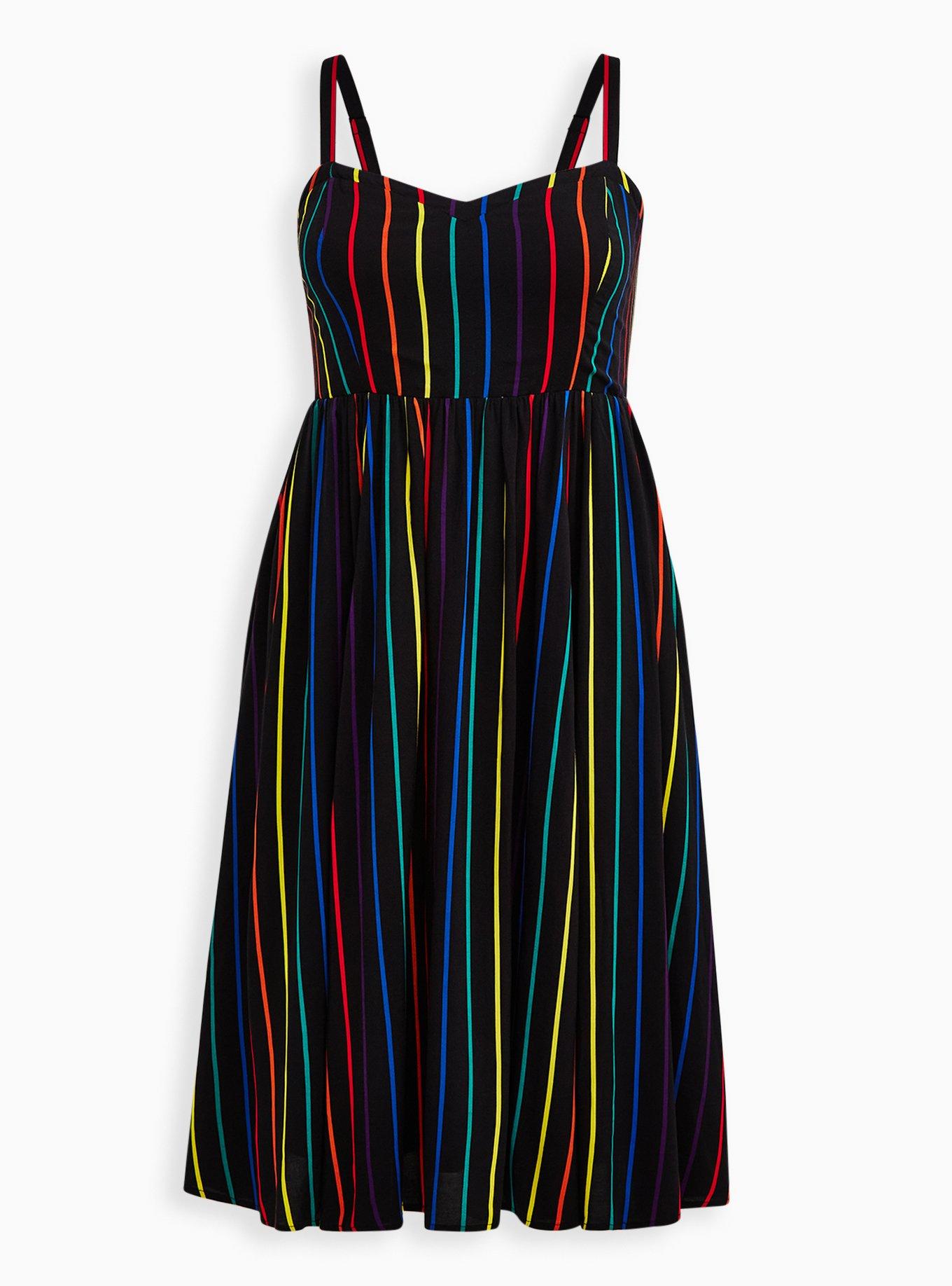 Plus Size - Midi Challis Skater Dress - Torrid