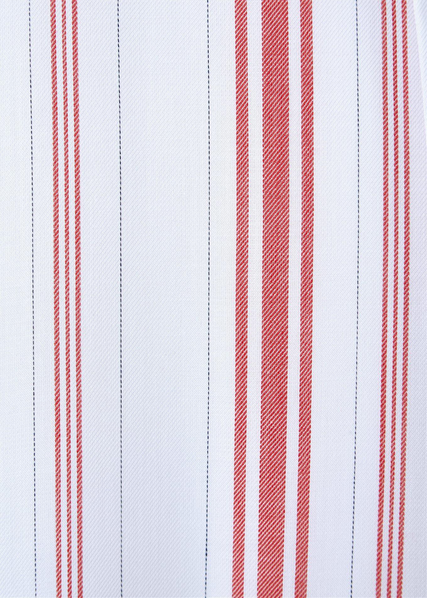 Red & White Stripe Shirred Hem Maxi Dress , STRIPE RED, alternate