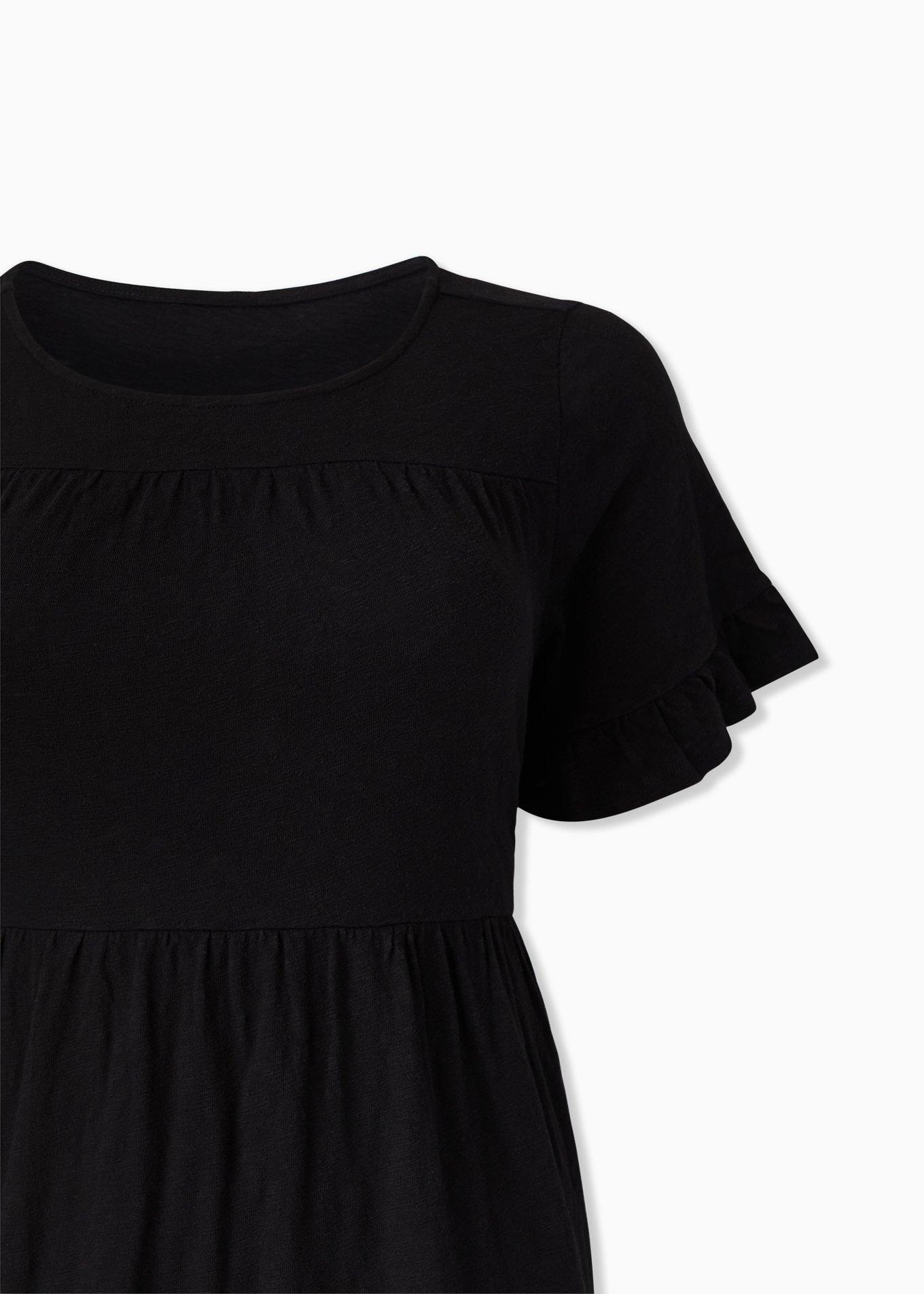 Plus Size - Mini Jersey Shirred Tiered Dress - Torrid