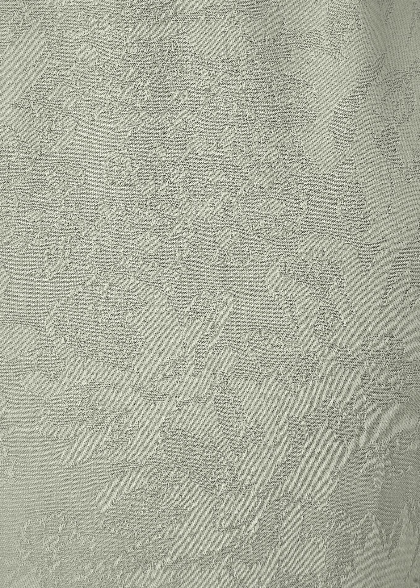 Plus Size Sage Green Jacquard Smocked Culotte Jumpsuit, SEAGRASS, alternate