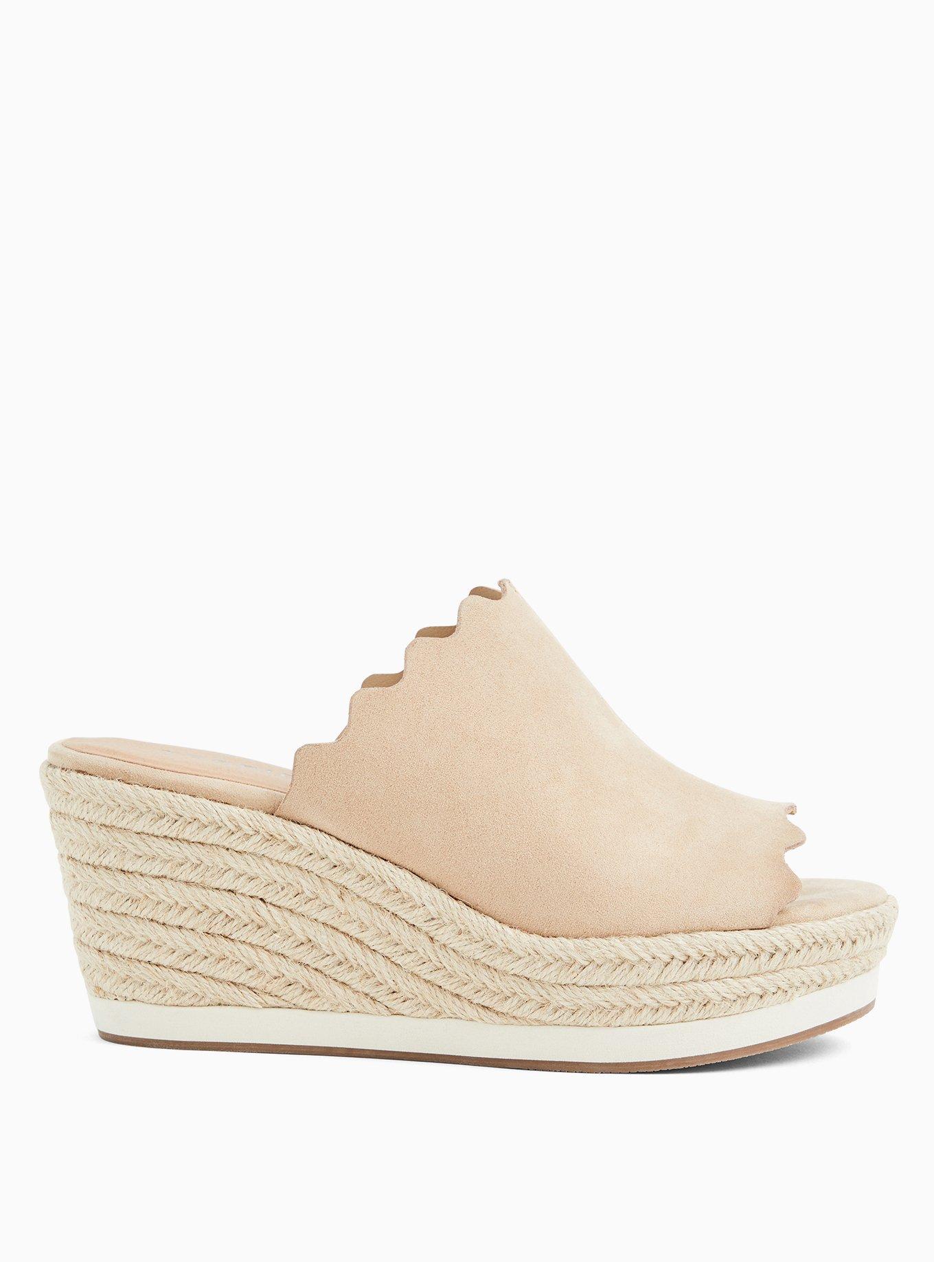 espadrille wedge mule