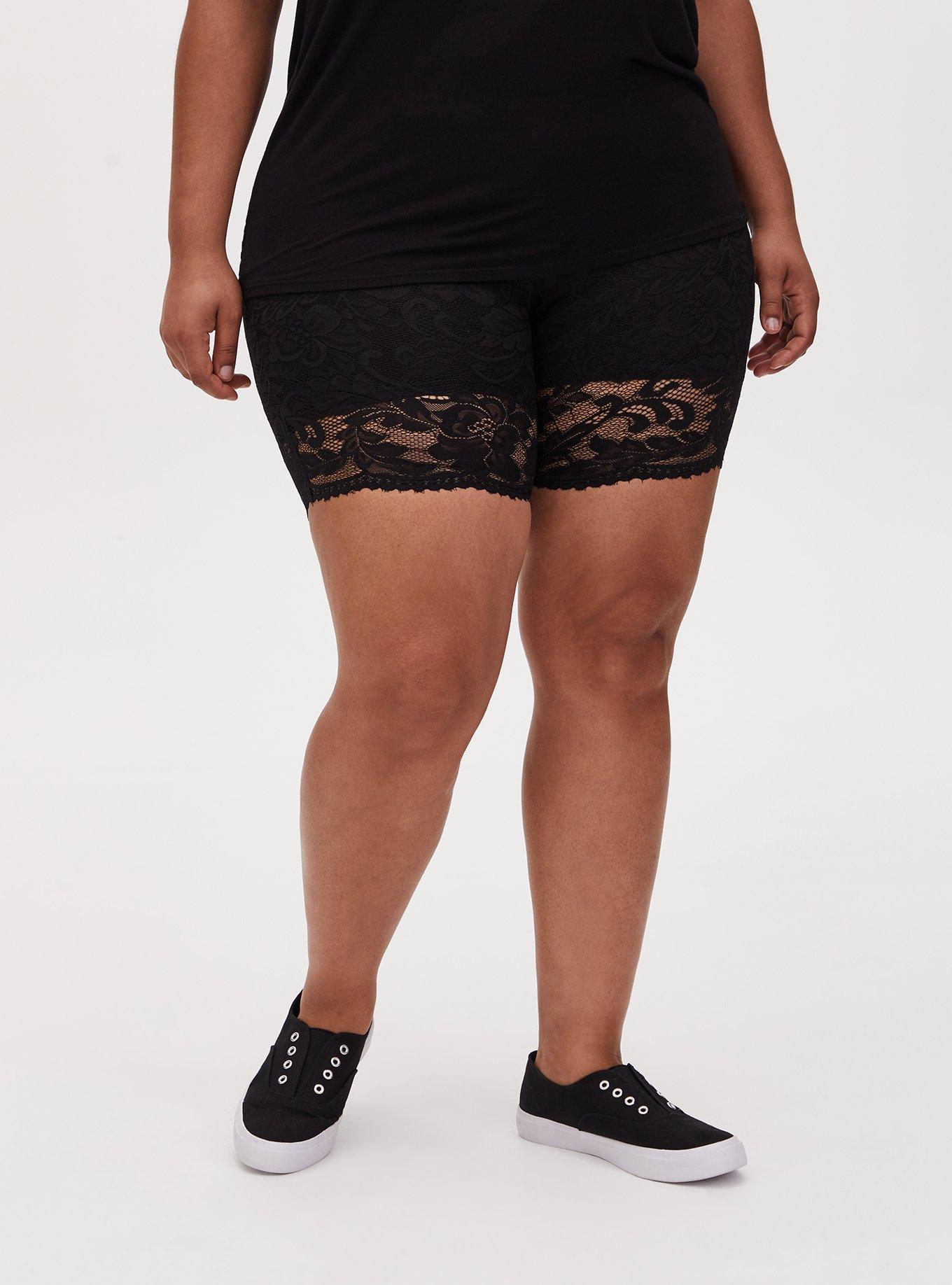 Black lace hot sale cycle shorts