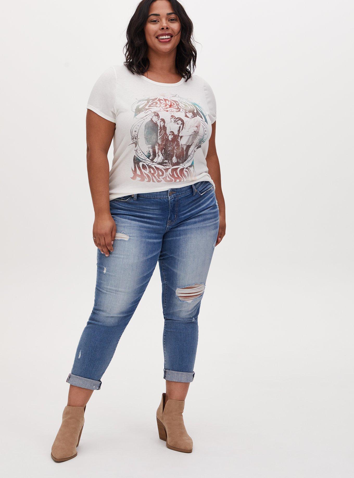 Jefferson Airplane Crew Tee - White, CLOUD DANCER, alternate