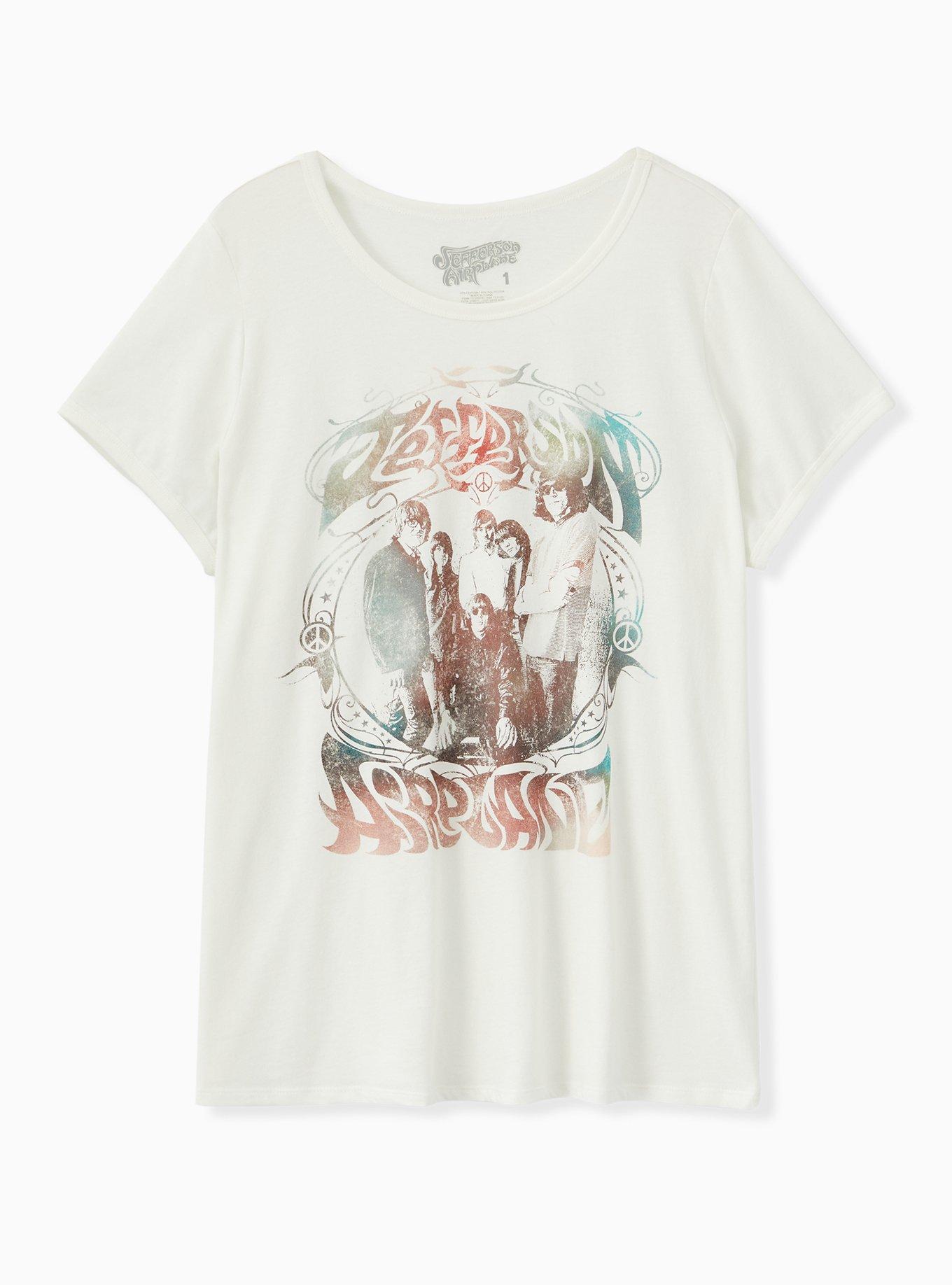 Jefferson Airplane Crew Tee - White, , hi-res