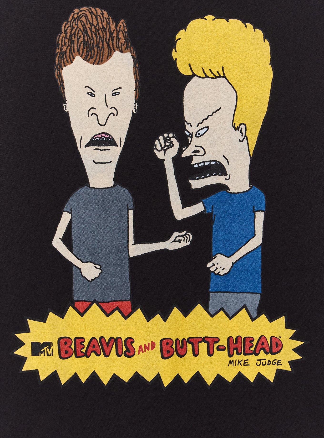 Plus Size MTV Beavis & Butt-Head Crew Tank - Black, DEEP BLACK, alternate