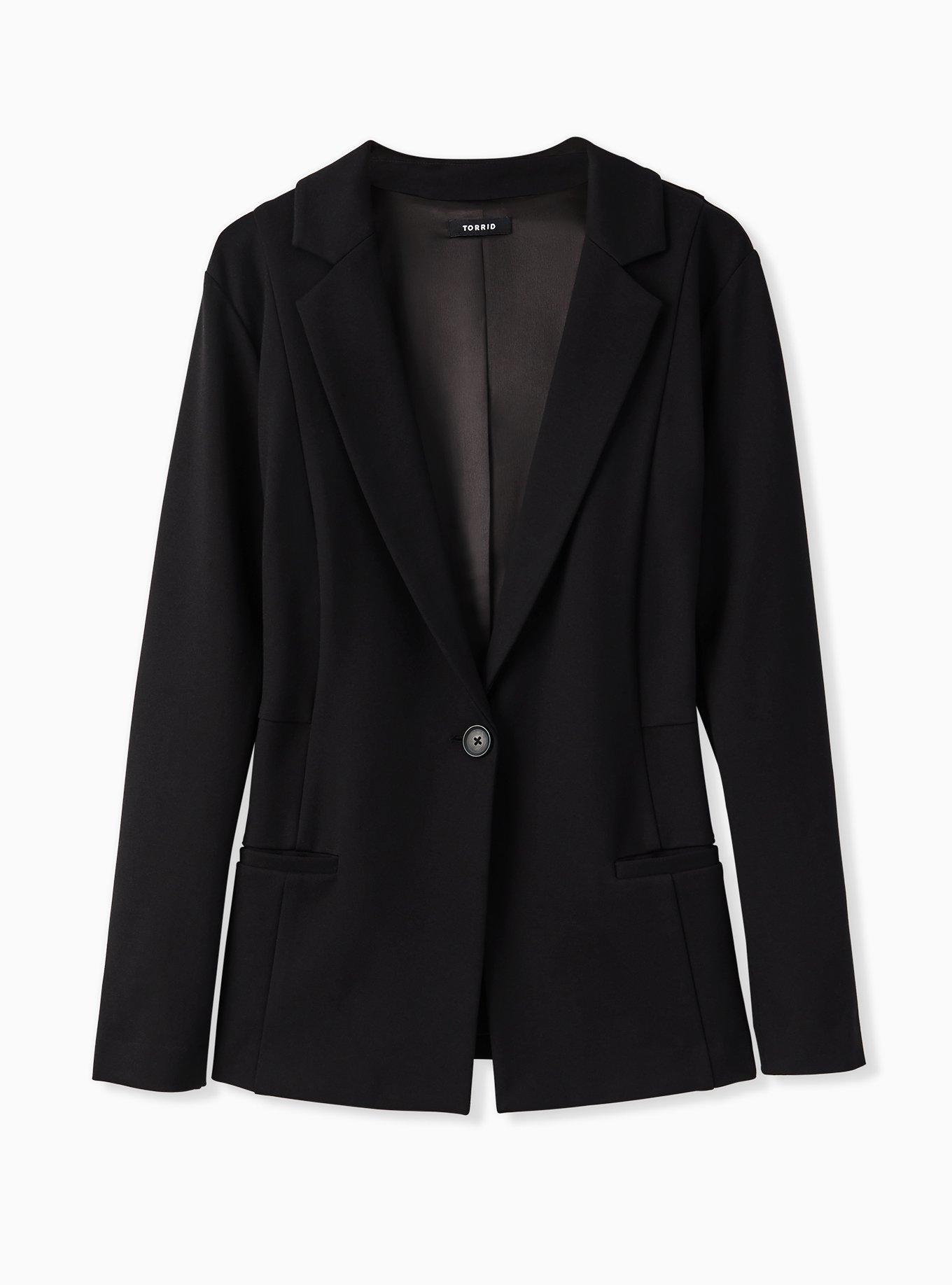 Plus Size - Collarless Classic Fit Blazer - Torrid